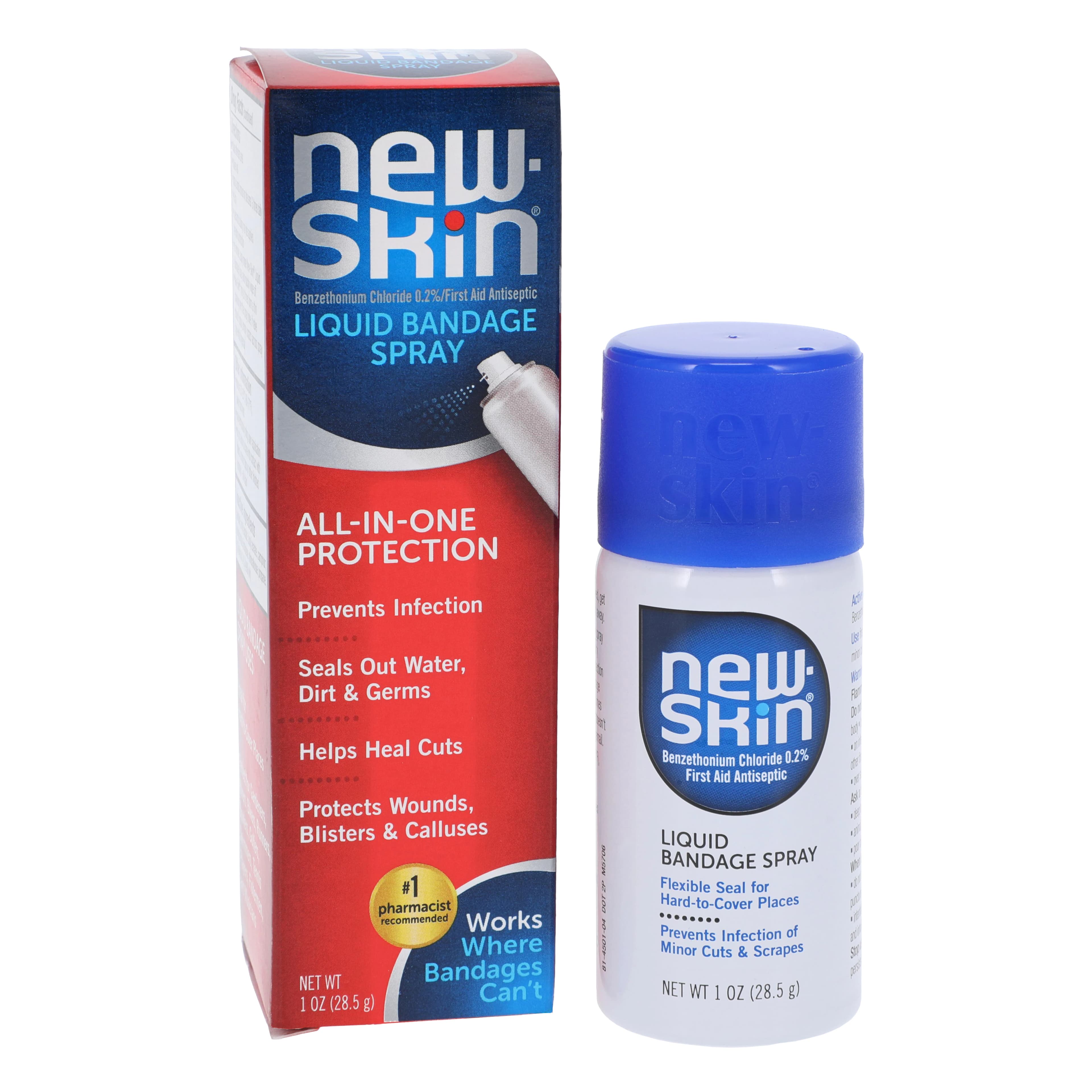 New Skin Liquid Bandage Aerosol Spray, 0.2% (1 oz Can) - New Skin Liquid Bndg Spry - Image 1