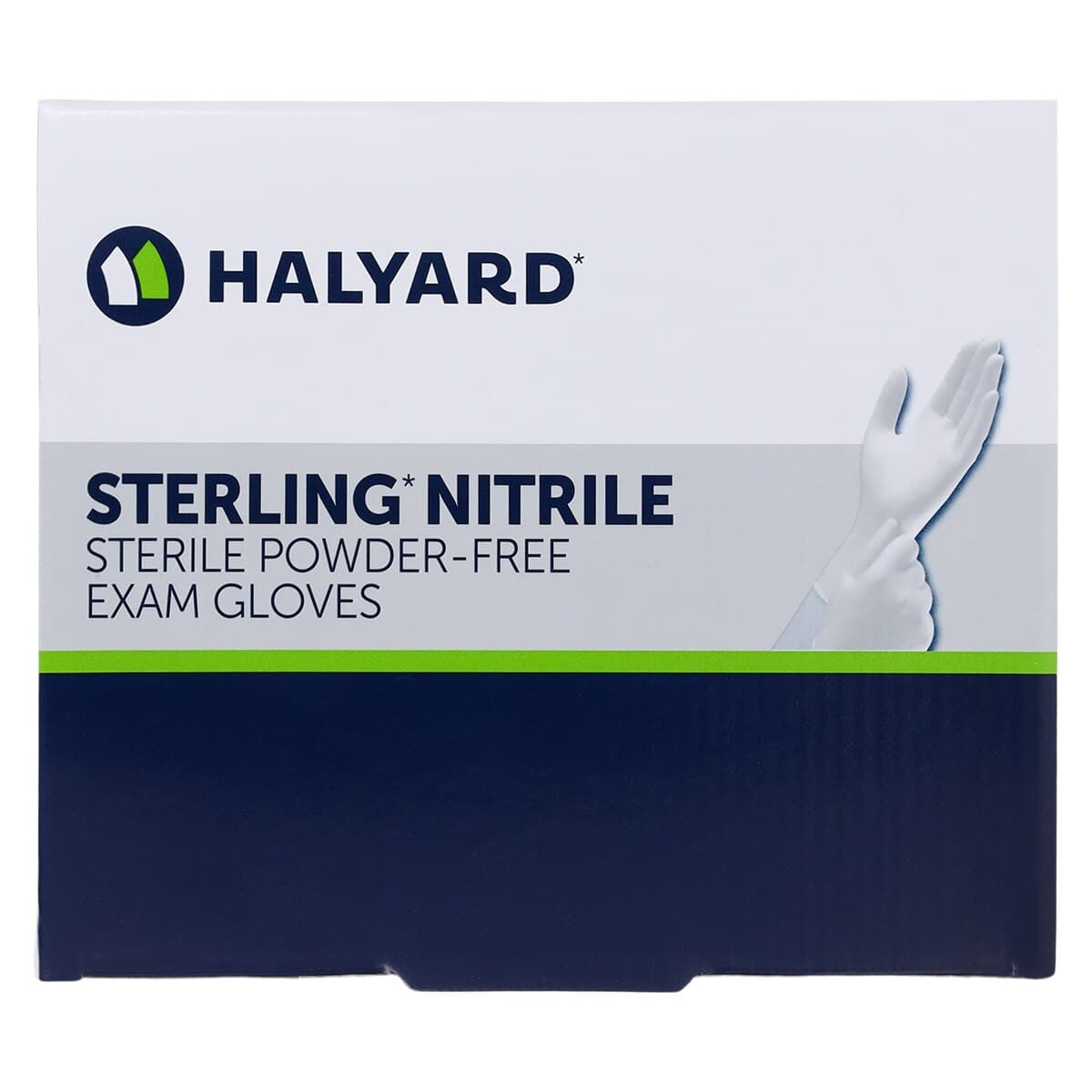 Sterling Nitrile Exam Gloves, Sterile, Large, Gray thumbnail 7