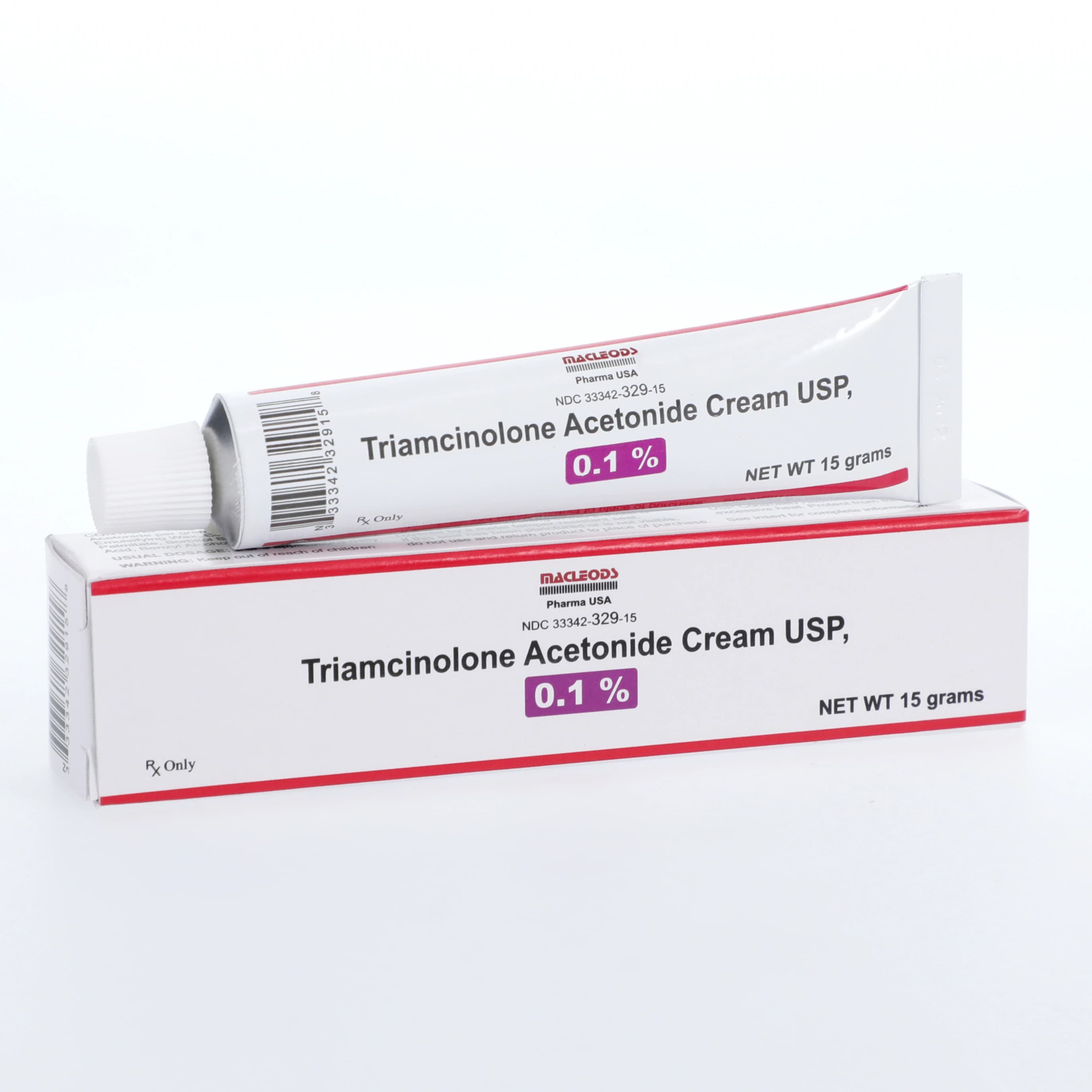Triamcinolone Acetonide Cream 0.1%, 15g Tube, Macleod Pharmaceuticals - Triamcinolone Acetonide Cream - Image 1