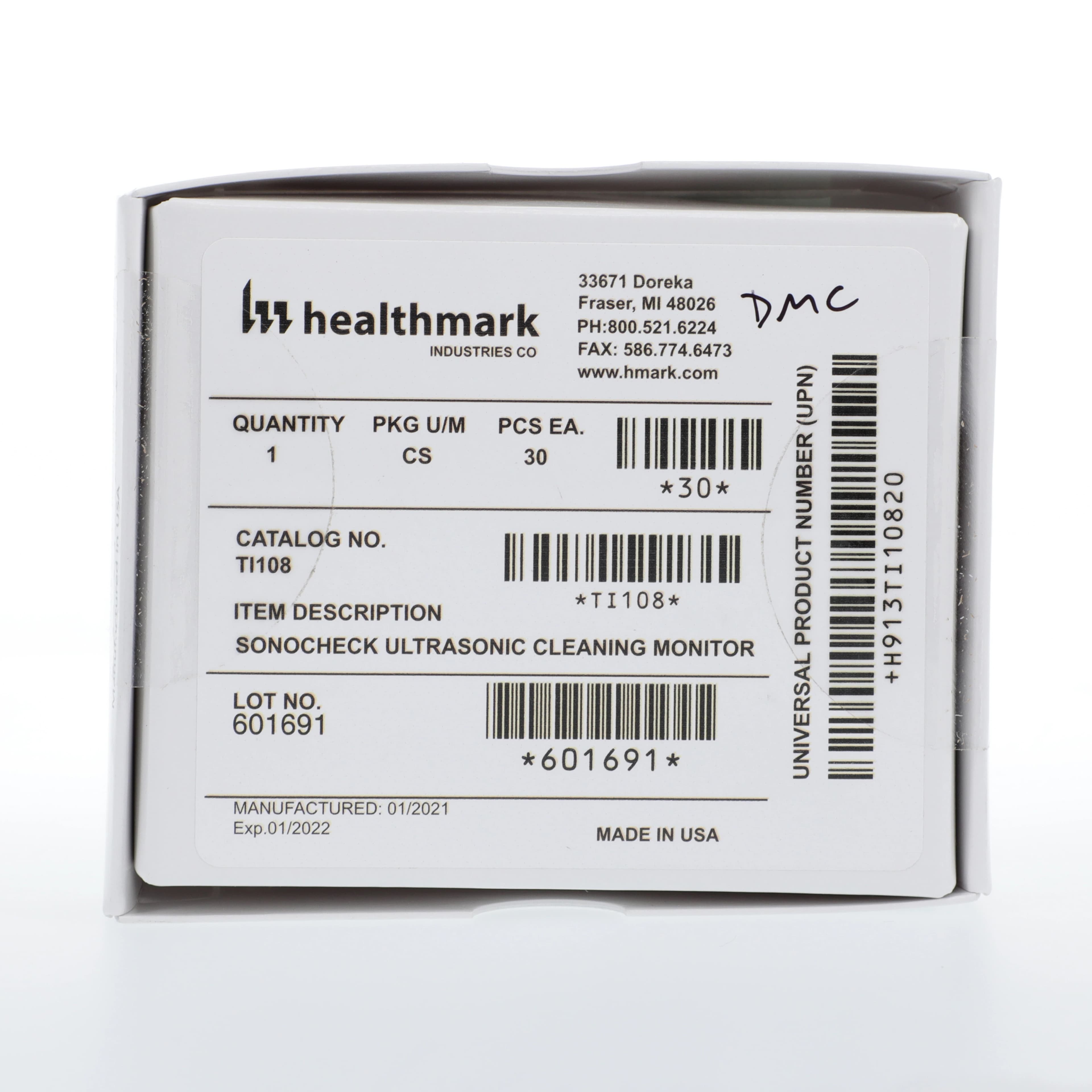 Healthmark Sonocheck Ultrasonic Monitor Cleaner, 30/Case thumbnail 3