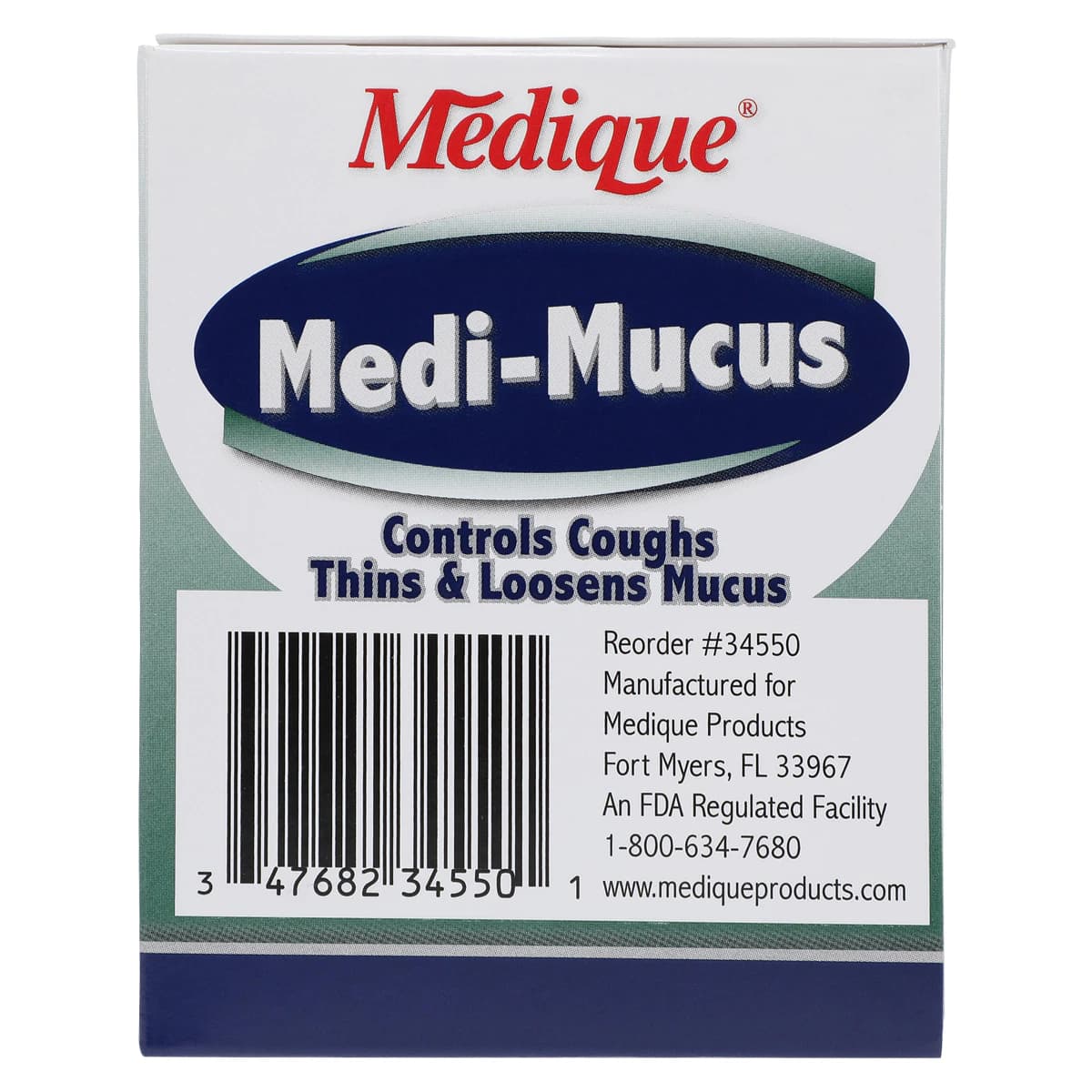 Medique Medi-Mucus Cough/Cold Tablets, 20mg/400mg, 50 per Carton thumbnail 7