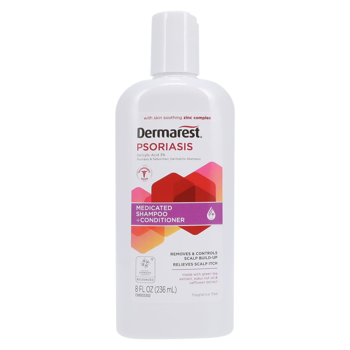Dermarest Psoriasis Medicated Shampoo/Conditioner, 8 oz Bottle thumbnail 3
