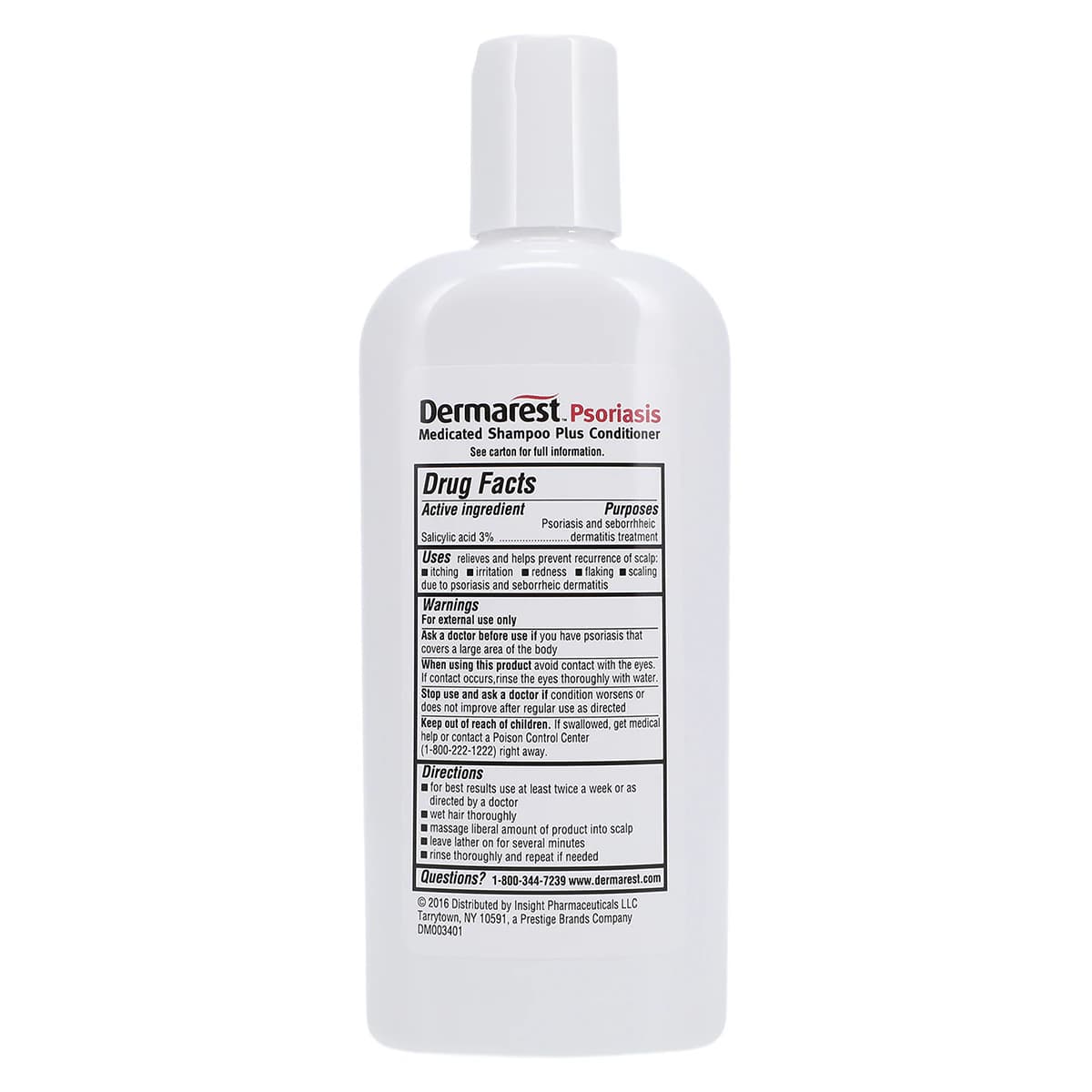 Dermarest Psoriasis Medicated Shampoo/Conditioner, 8 oz Bottle thumbnail 4