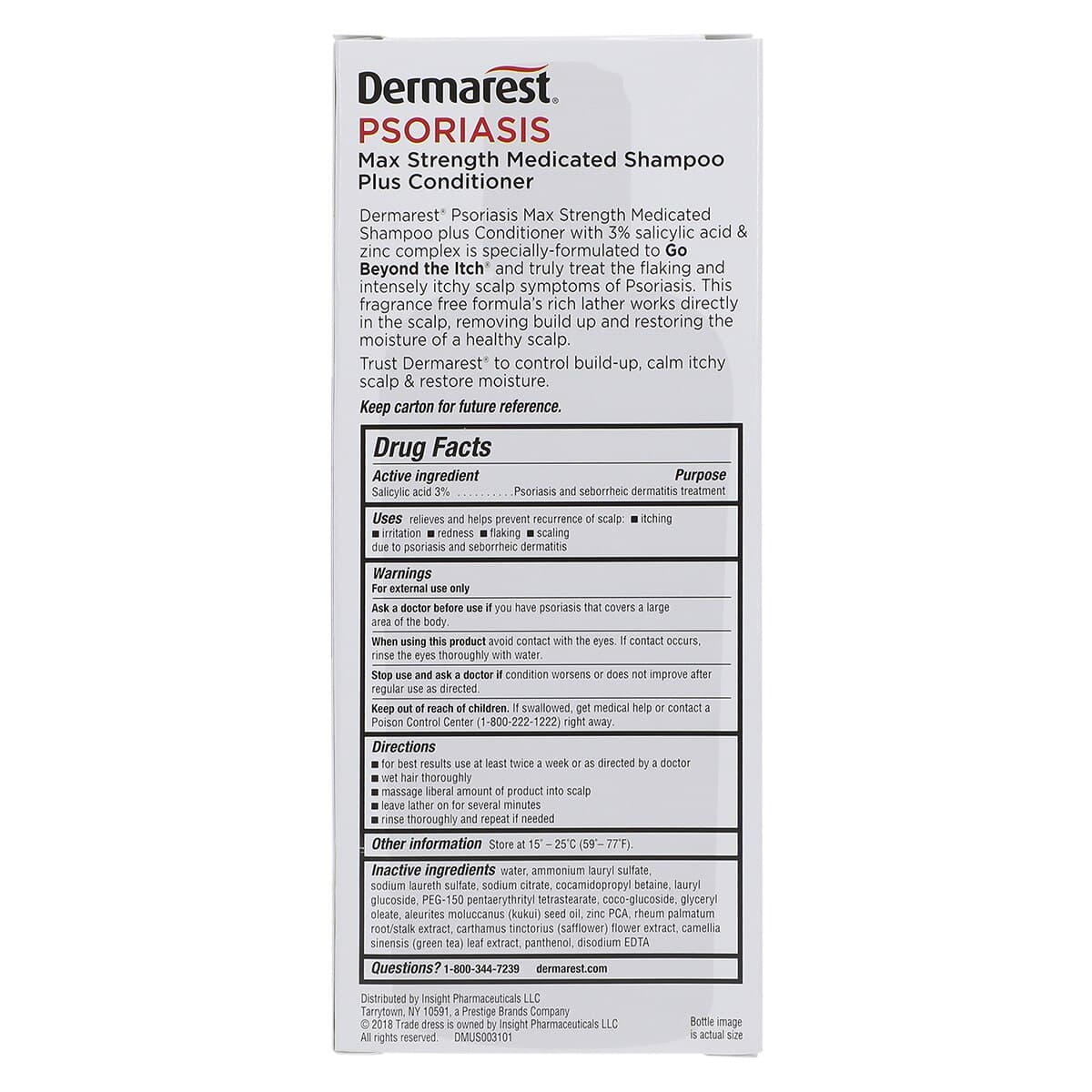 Dermarest Psoriasis Medicated Shampoo/Conditioner, 8 oz Bottle thumbnail 6