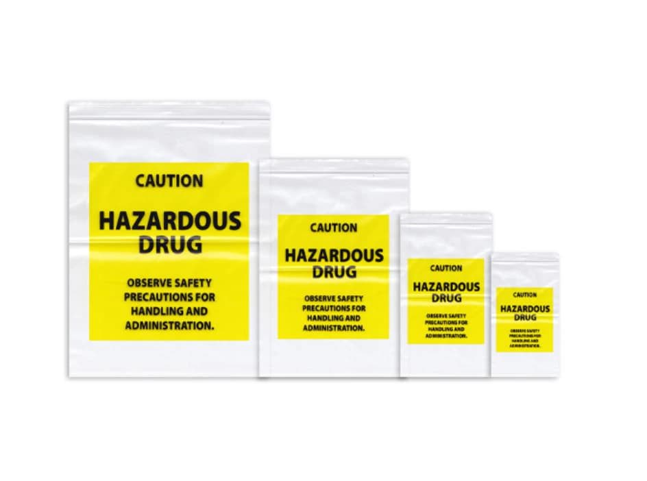 Action Health Hazardous Drug Bag, 9x12 inches, 4mil, 1000/Case - Bag Drug Hazardous 9x12 4mil - Image 1