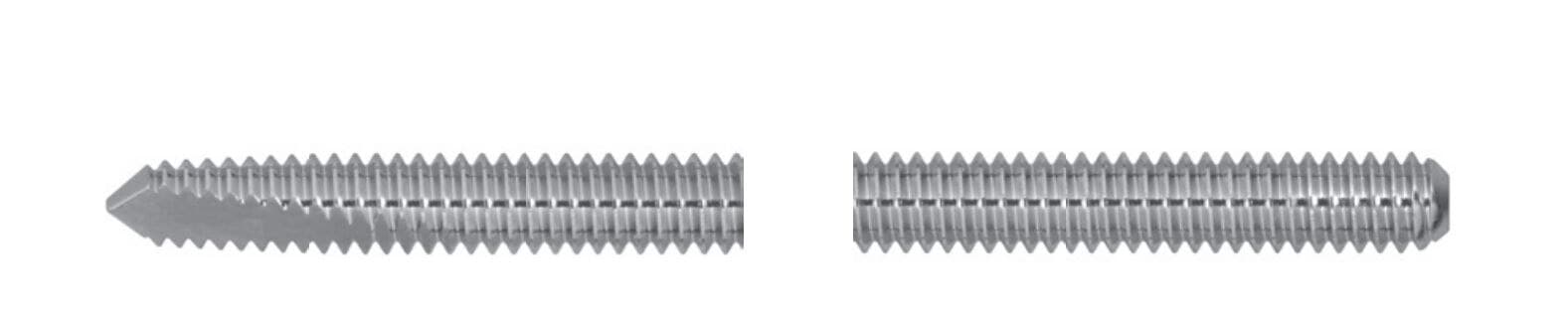Brasseler USA Steinmann Pin, Fully Threaded, 1.0 mm Diameter, 6/Pack - Steinmann Pin Fully Thrd 1 Dmd - Image 1