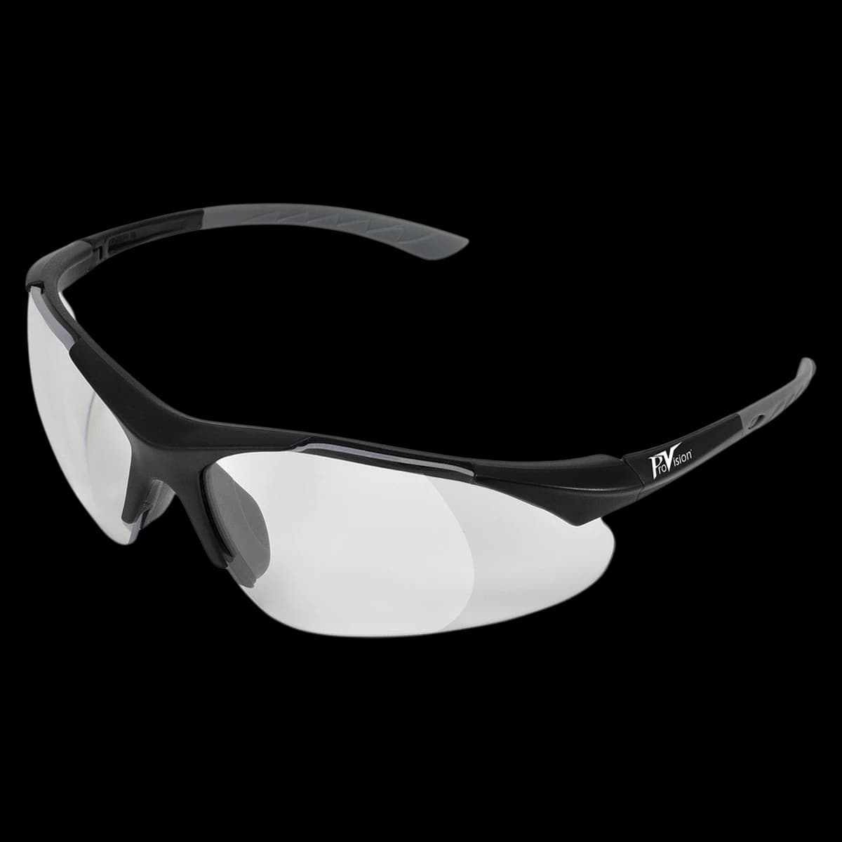 ProVision® Econo Loupes Bifocal Safety Eyewear, Black Frame/Clear Lens +2.5 Diopter - ProVision® Econo Loupes Bifocal Safety Eyewear, Black Frame/Clear Lens +2.5 - Image 1