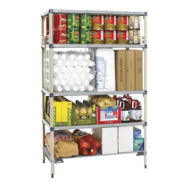 MetroMax Q Starter Shelving Unit, 5-Tier, Polymer, Each - Shelving Unit Starter 5-Tier - Image 1