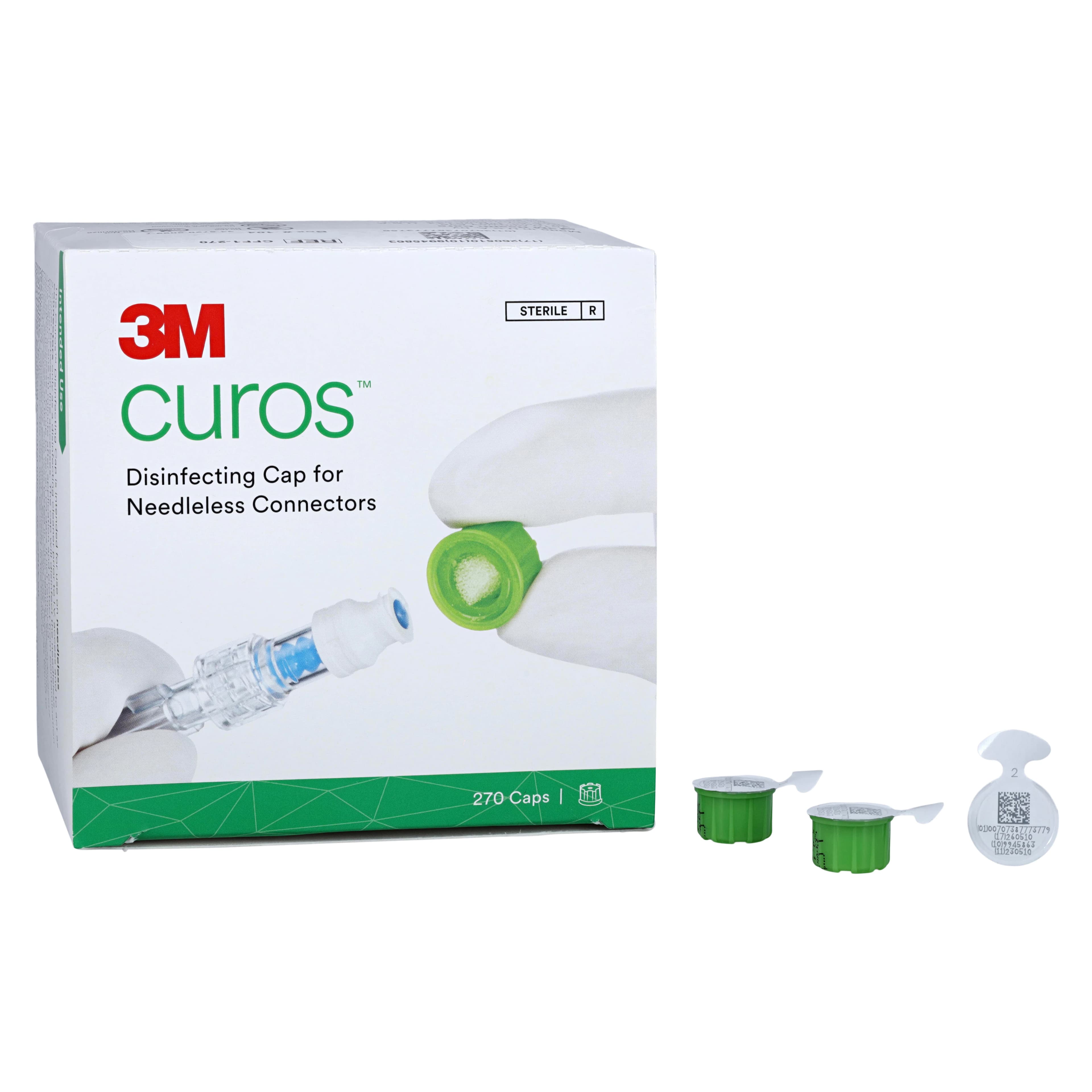 3M Curos Disinfecting Port Protectors for Needleless IV Connectors, Sterile, 270/Box, CFF1-270 thumbnail 2