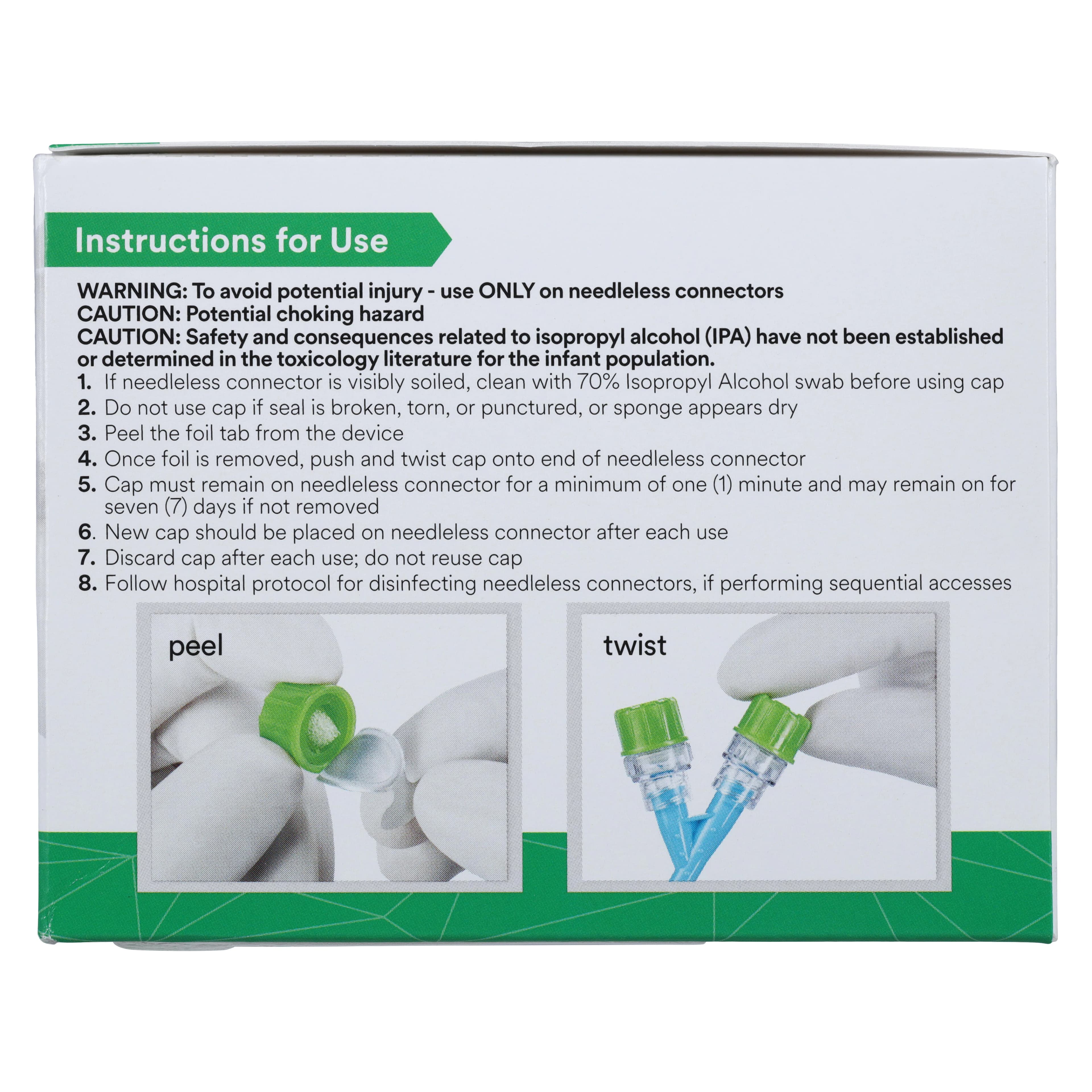 3M Curos Disinfecting Port Protectors for Needleless IV Connectors, Sterile, 270/Box, CFF1-270 thumbnail 4