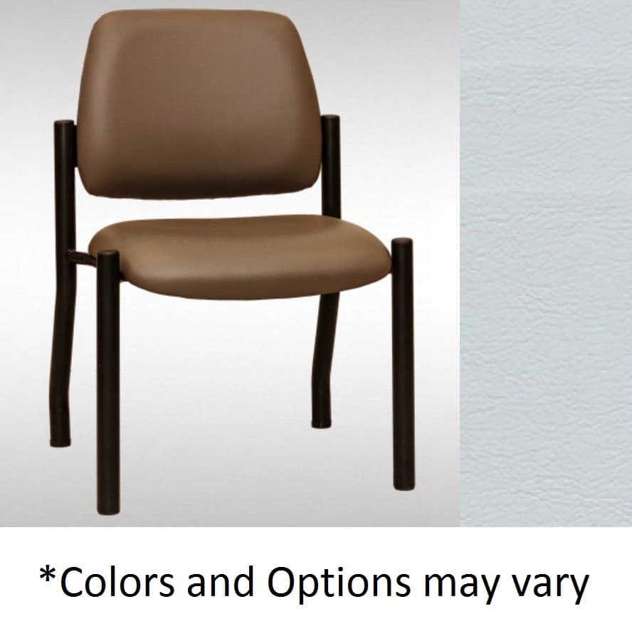 Med Technology Industries Side Chair without Arm, Silver Pearl Ultraleather, 425 lb Capacity, Each - Chair Side w/o Arm 425lb Cap - Image 1