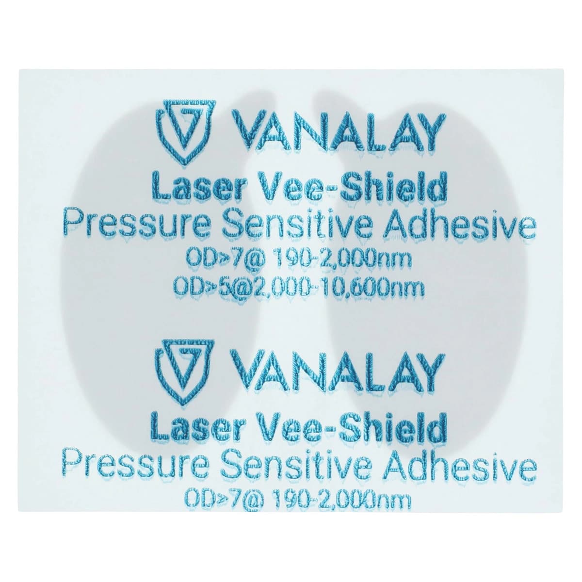 Vanalay Laser Vee-Shield Safety Eye Shield, White, 24/Box thumbnail 2