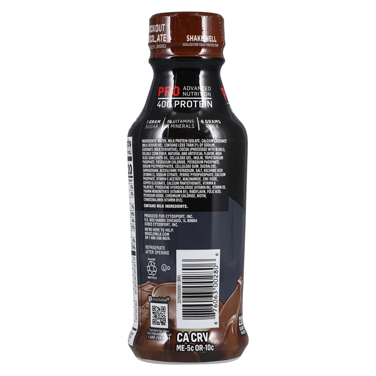 Muscle Milk Pro Knockout Chocolate Protein Drink, 14 oz, 12/Case thumbnail 3