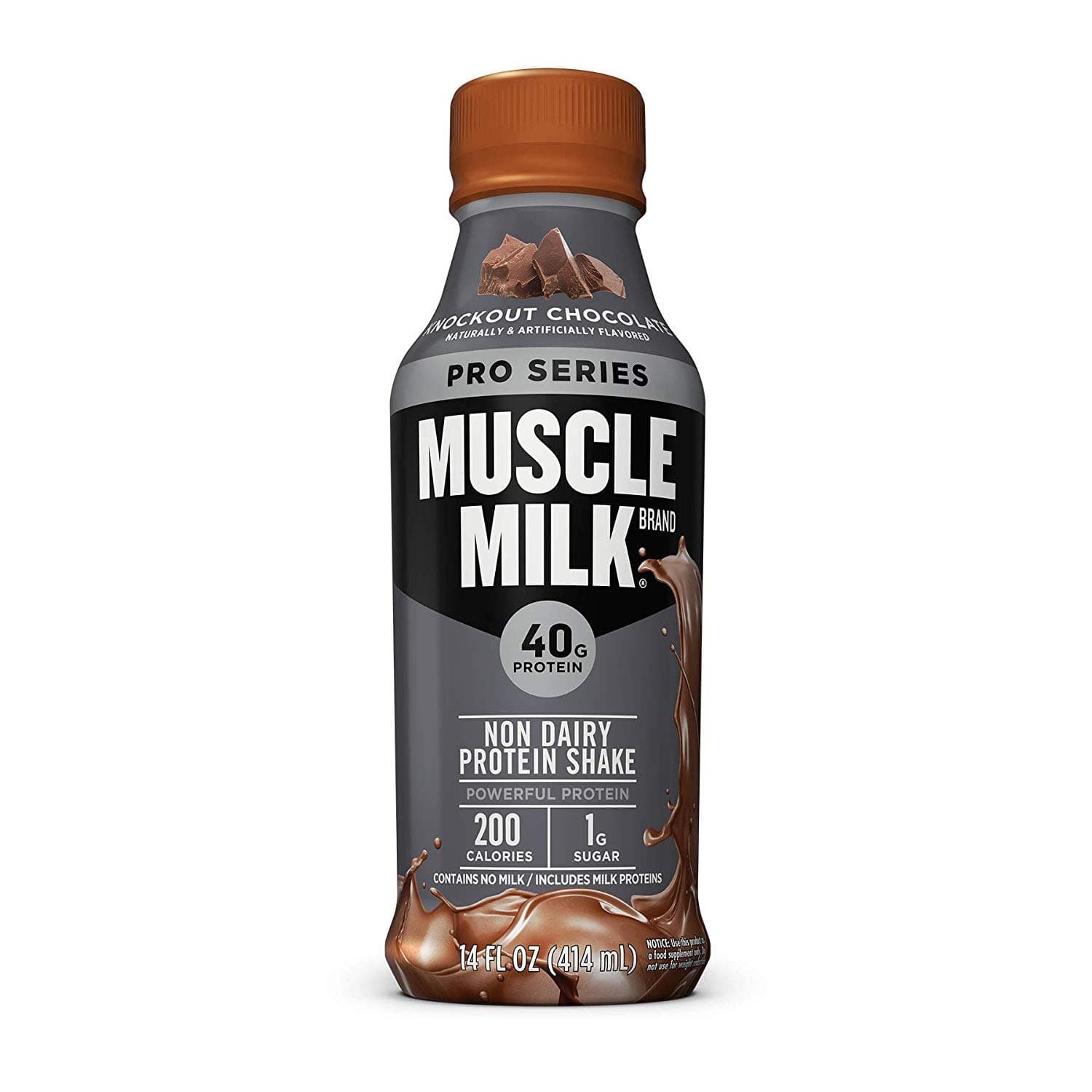 Muscle Milk Pro Knockout Chocolate Protein Drink, 14 oz, 12/Case thumbnail 2