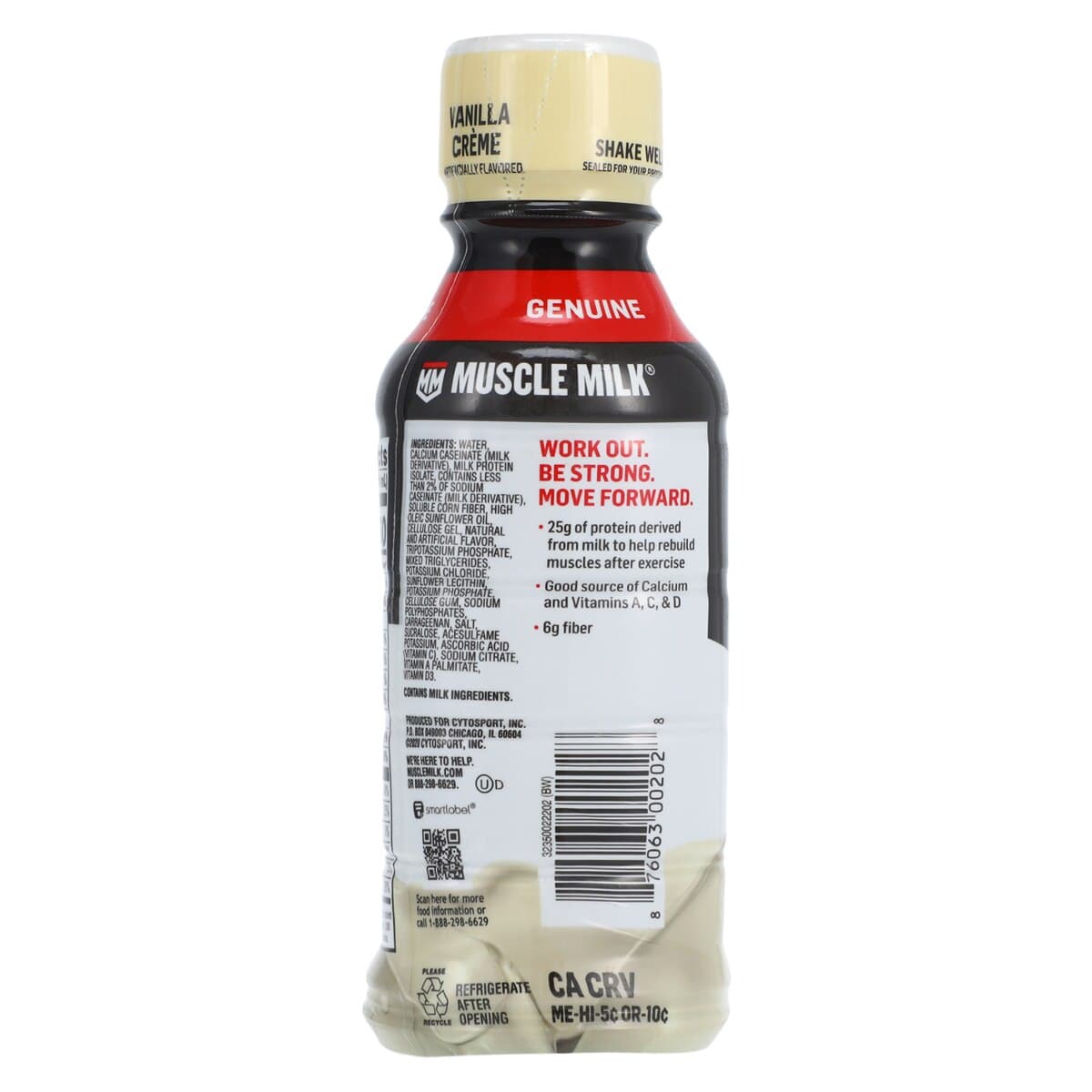 Muscle Milk Genuine Protein Drink, Vanilla, 14 oz Bottle, 12/Case thumbnail 2