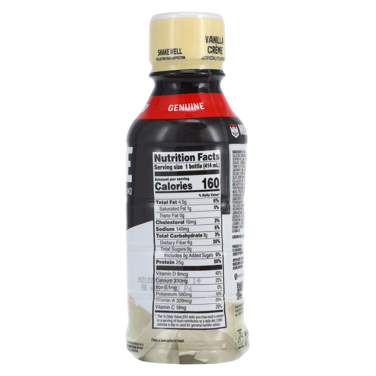 Muscle Milk Genuine Protein Drink, Vanilla, 14 oz Bottle, 12/Case thumbnail 3