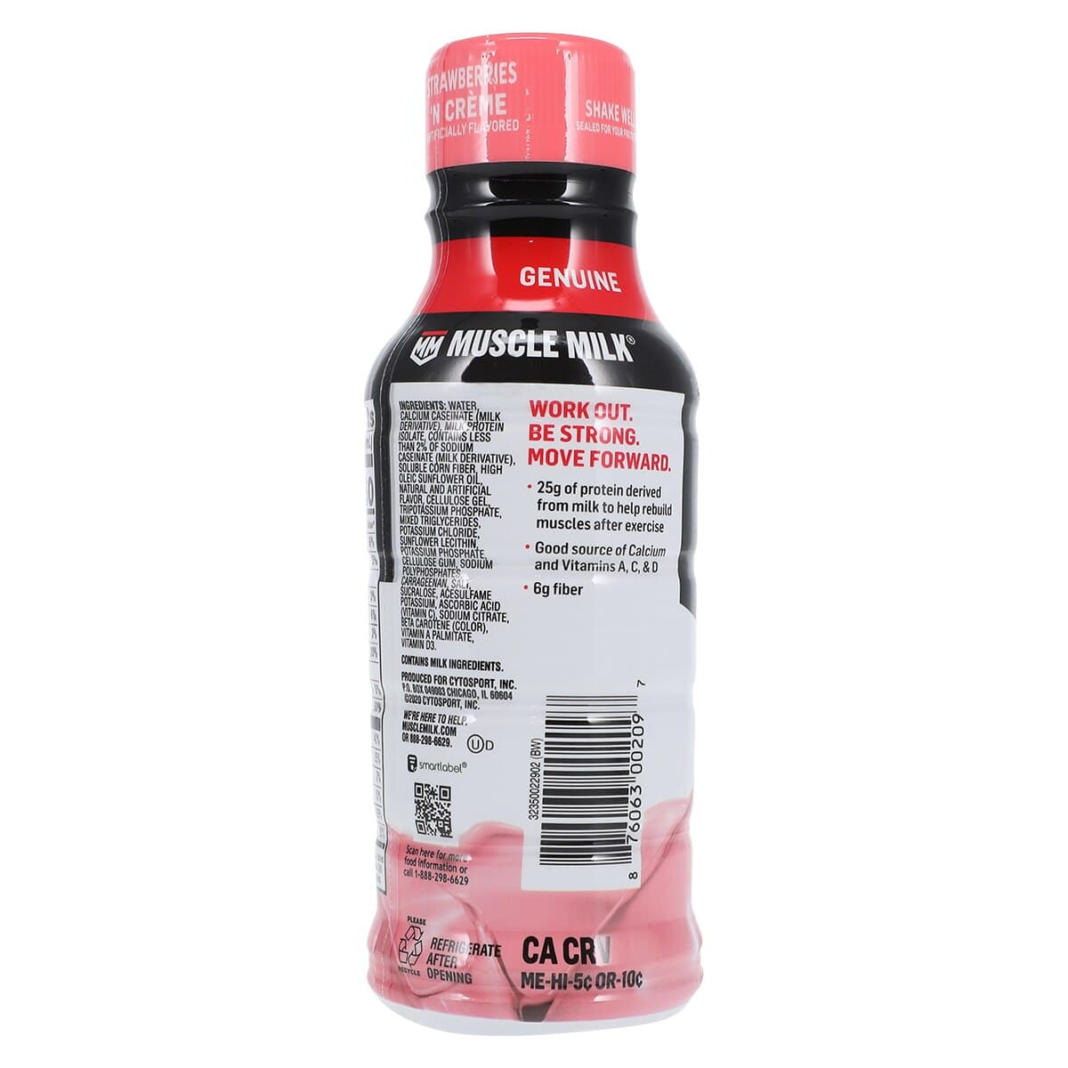 Muscle Milk Genuine Protein Drink, Strawberry, 14 oz Bottle, 12/Case thumbnail 3