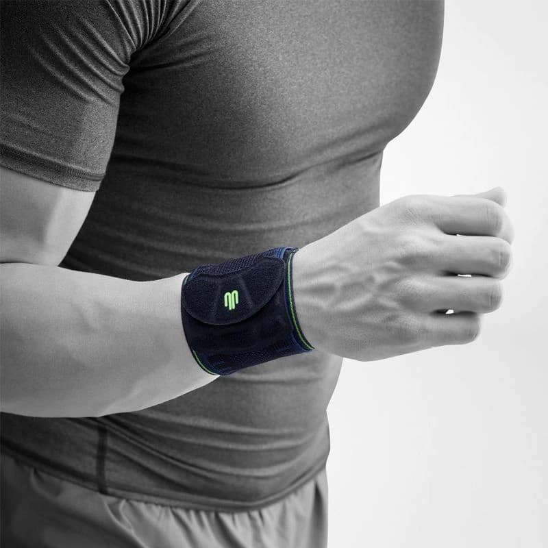Bauerfeind Sports Strap Wrist Support, Black, Large/X-Large (6.75-8") - Strap Wrist Sports Black - Image 1