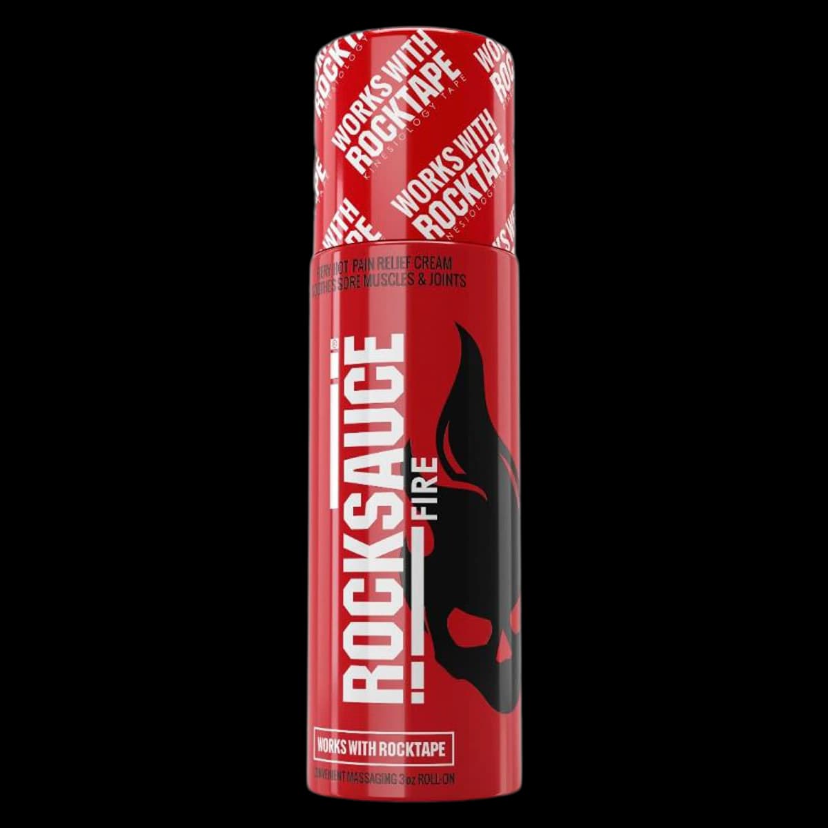 RockSauce Fire Muscle Pain Relief Topical Cream Roll-On, 3 oz - Cream RockSauce Fire Roll-On - Image 1