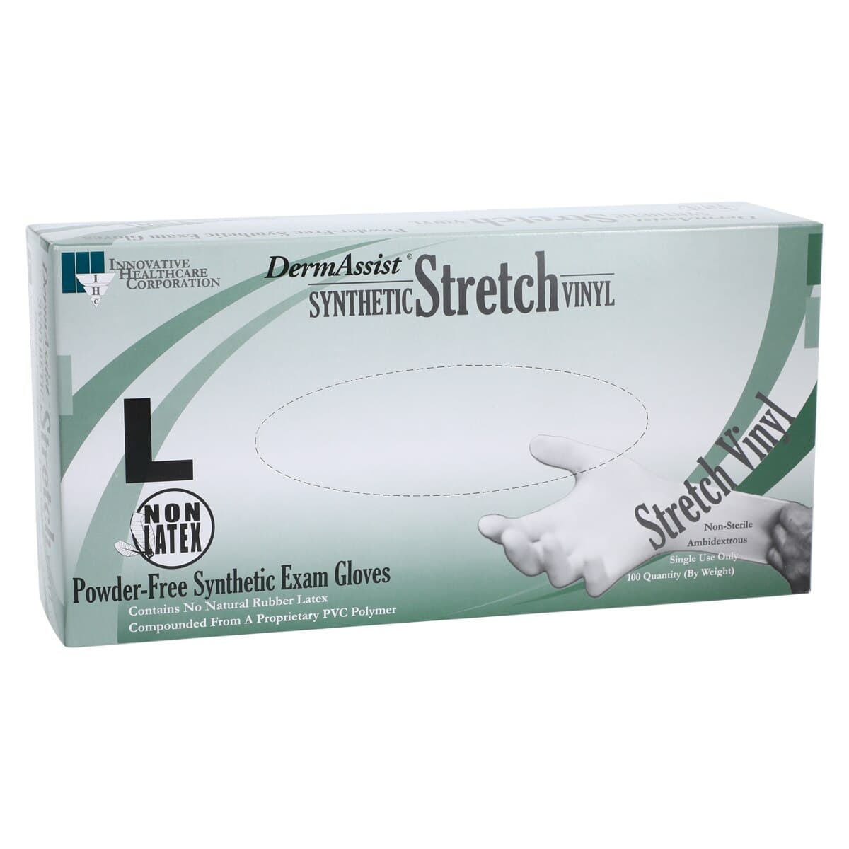 DermAssist Vinyl Exam Gloves, Large, Tan, Non-Sterile, 4 Mil, 1000/Case thumbnail 4