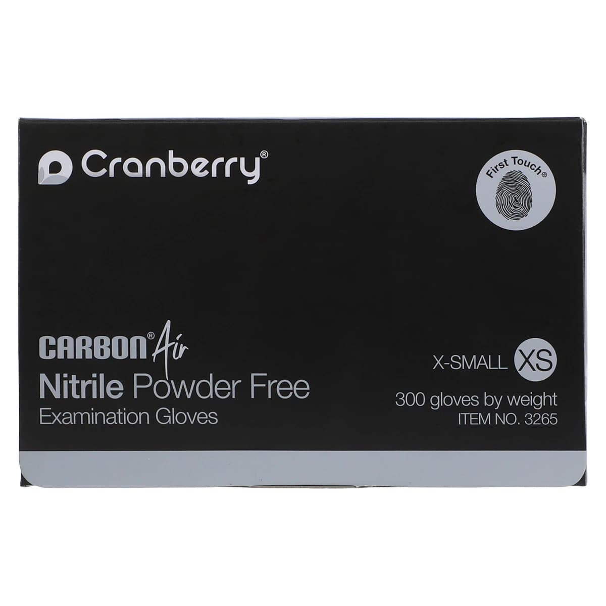 Carbon Air Nitrile Examination Gloves, Powder Free, Non-Sterile, X-Small, Black, 300/Box, CR3265 thumbnail 7