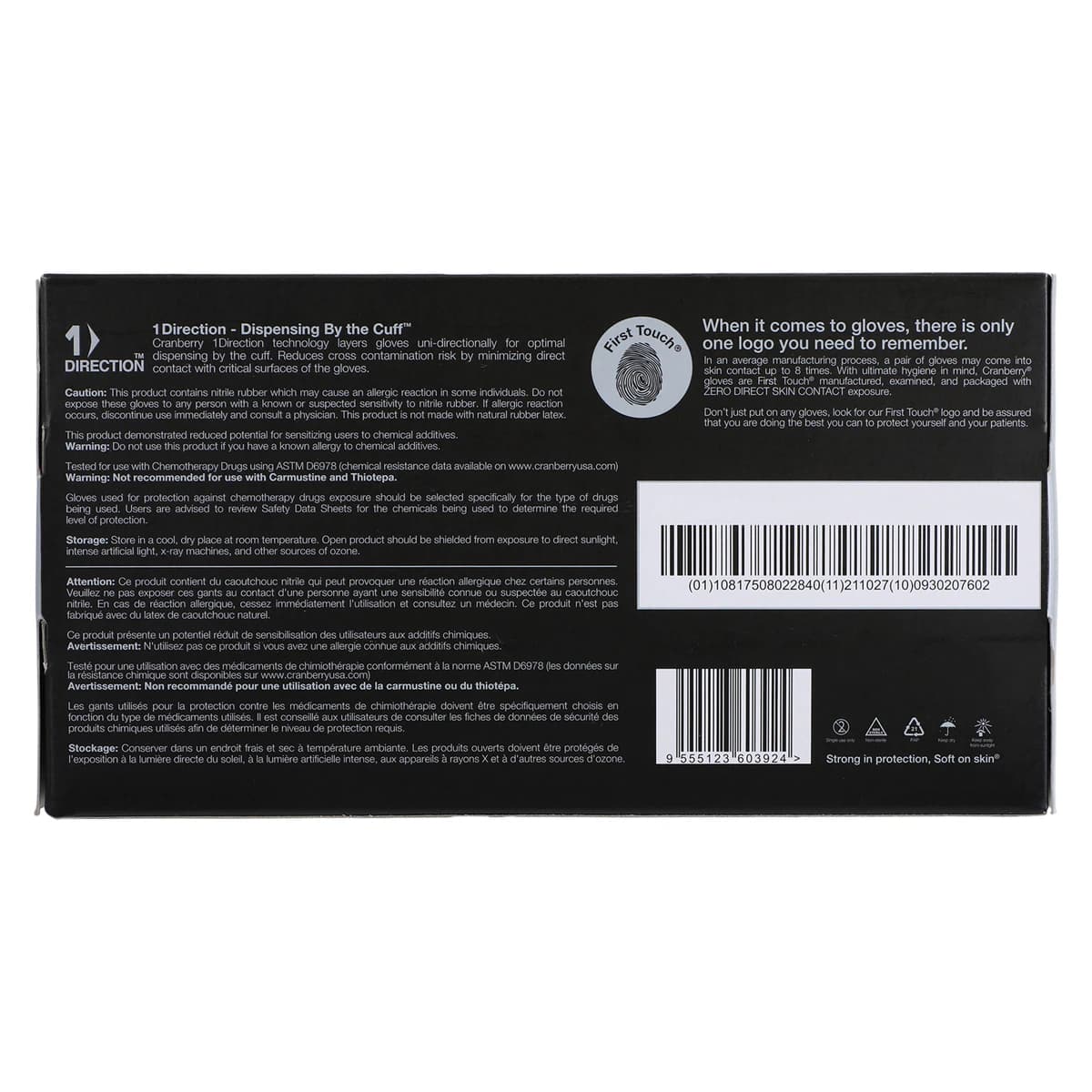 Carbon Air Nitrile Exam Gloves, Powder Free, Non-Sterile, Medium, Black, 300/Box, CR3267 thumbnail 9