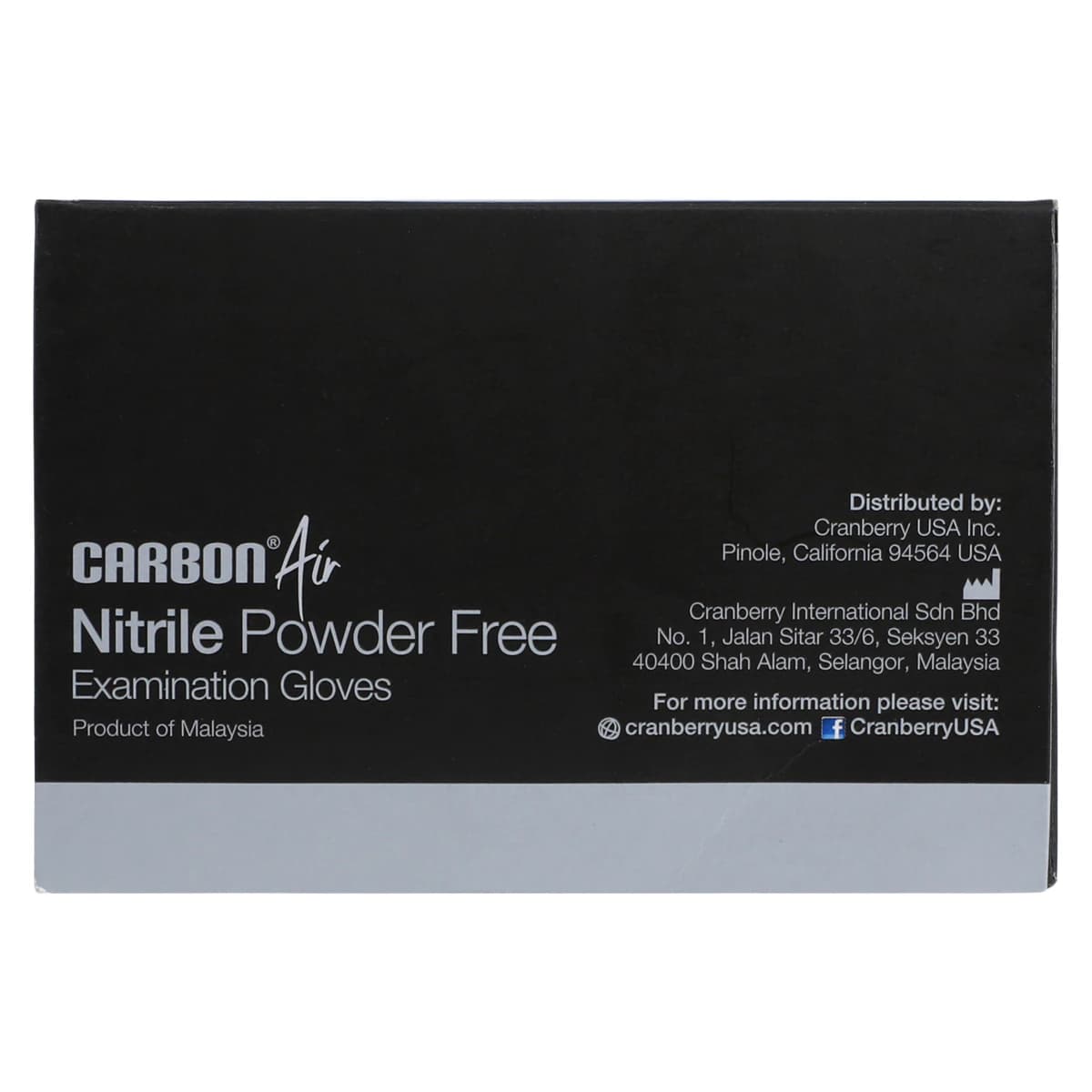 Carbon Air Nitrile Exam Gloves, Powder Free, Non-Sterile, Medium, Black, 300/Box, CR3267 thumbnail 7