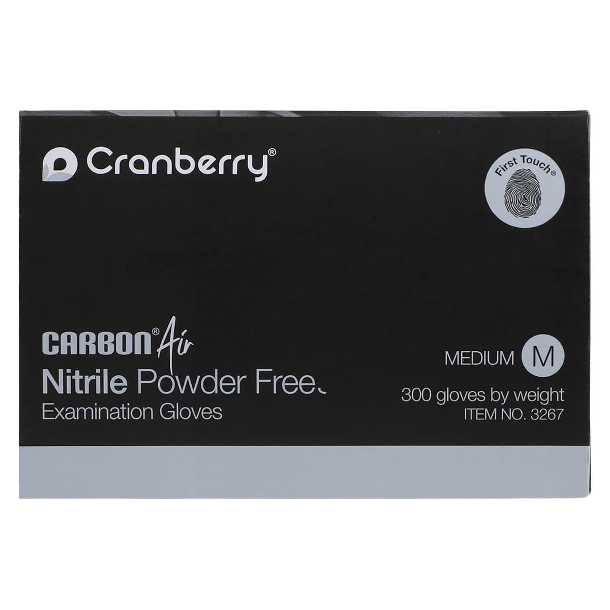 Carbon Air Nitrile Exam Gloves, Powder Free, Non-Sterile, Medium, Black, 300/Box, CR3267 thumbnail 8