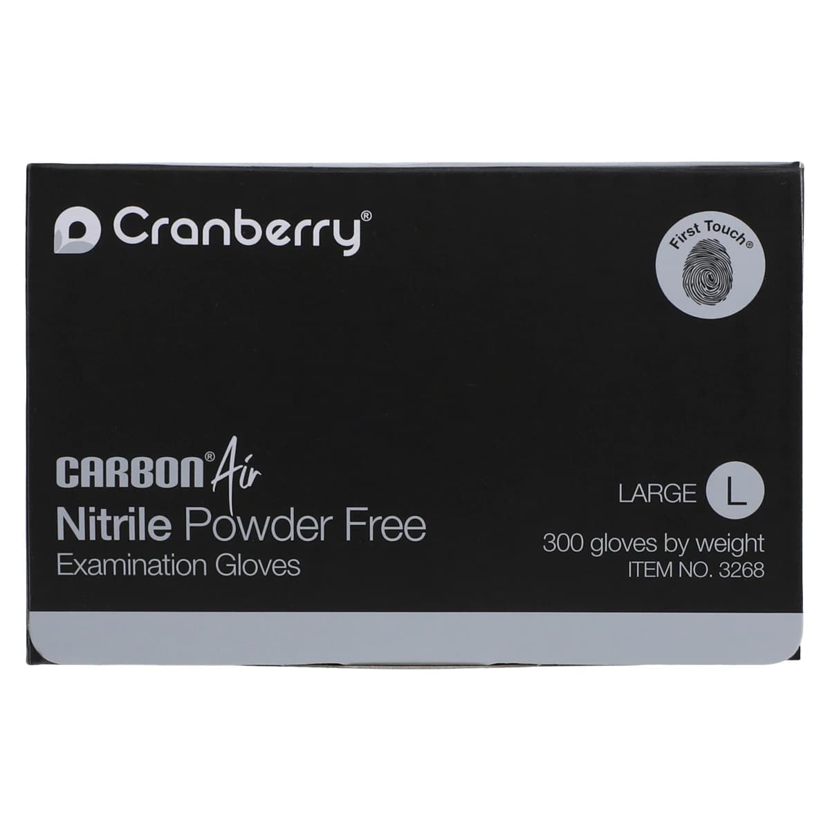Carbon Air Nitrile Examination Gloves, Powder Free, Non-Sterile, Large, Black, 300/Bx, CR3268 thumbnail 5