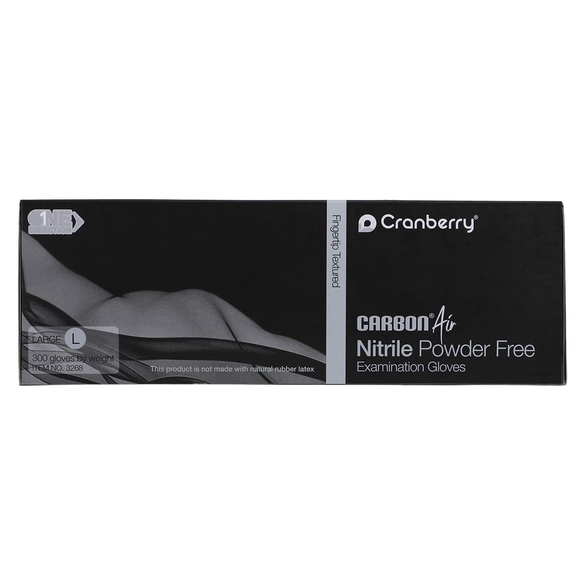 Carbon Air Nitrile Examination Gloves, Powder Free, Non-Sterile, Large, Black, 300/Bx, CR3268 thumbnail 7