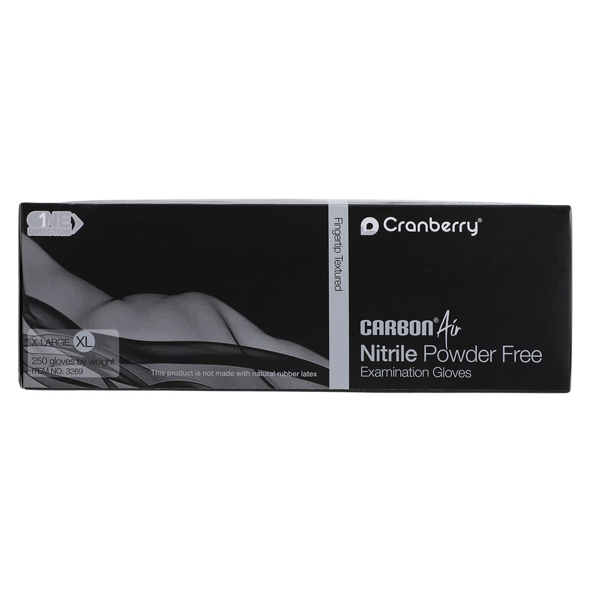 Carbon Air Nitrile Exam Gloves, Powder Free, Non-Sterile, Extra Large, Black, 250/Box, CR3269 thumbnail 5