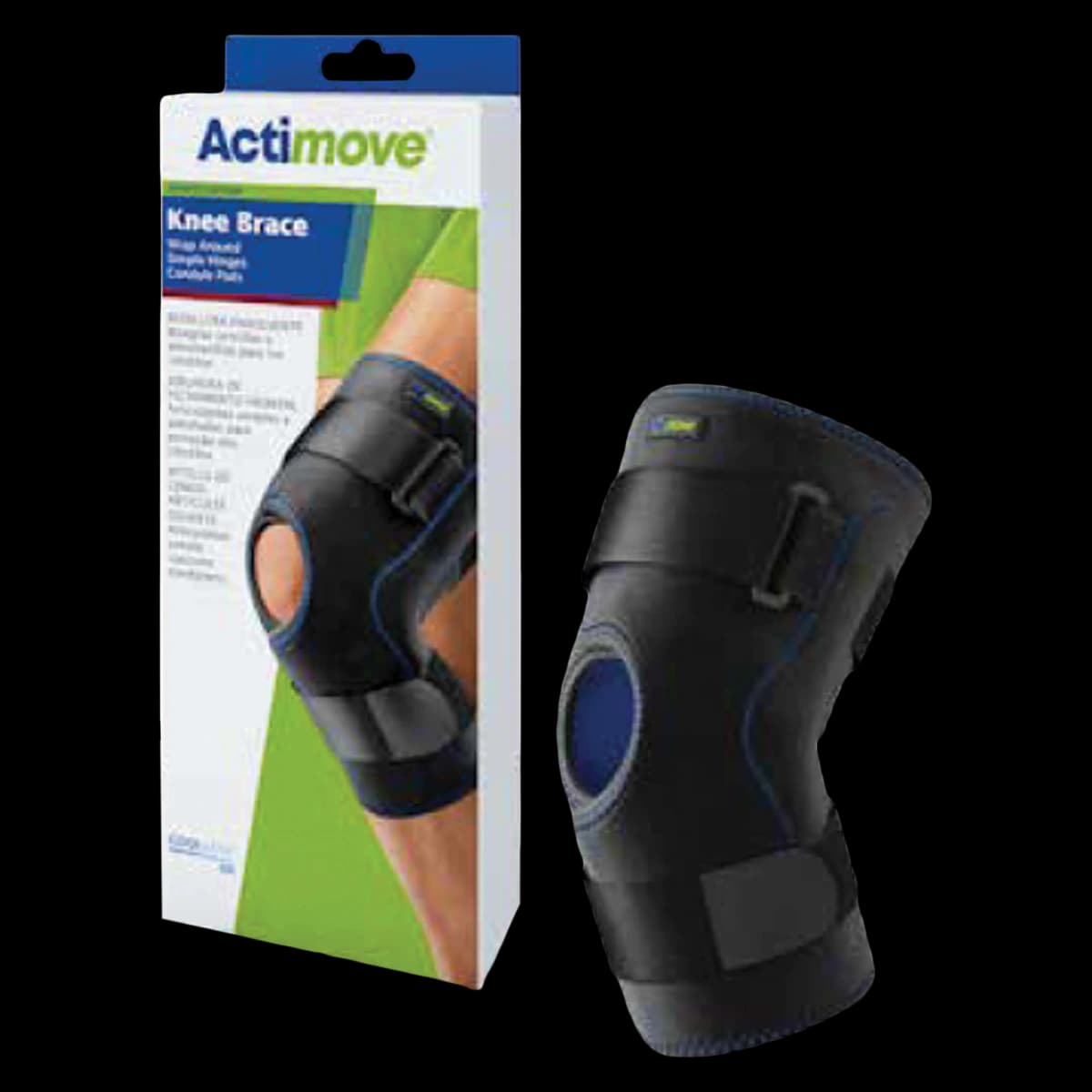 Actimove Wraparound Knee Brace, Adult X-Small, Coolmax Fabric, 18-29" - Actimove Knee Brace WrapAround - Image 1