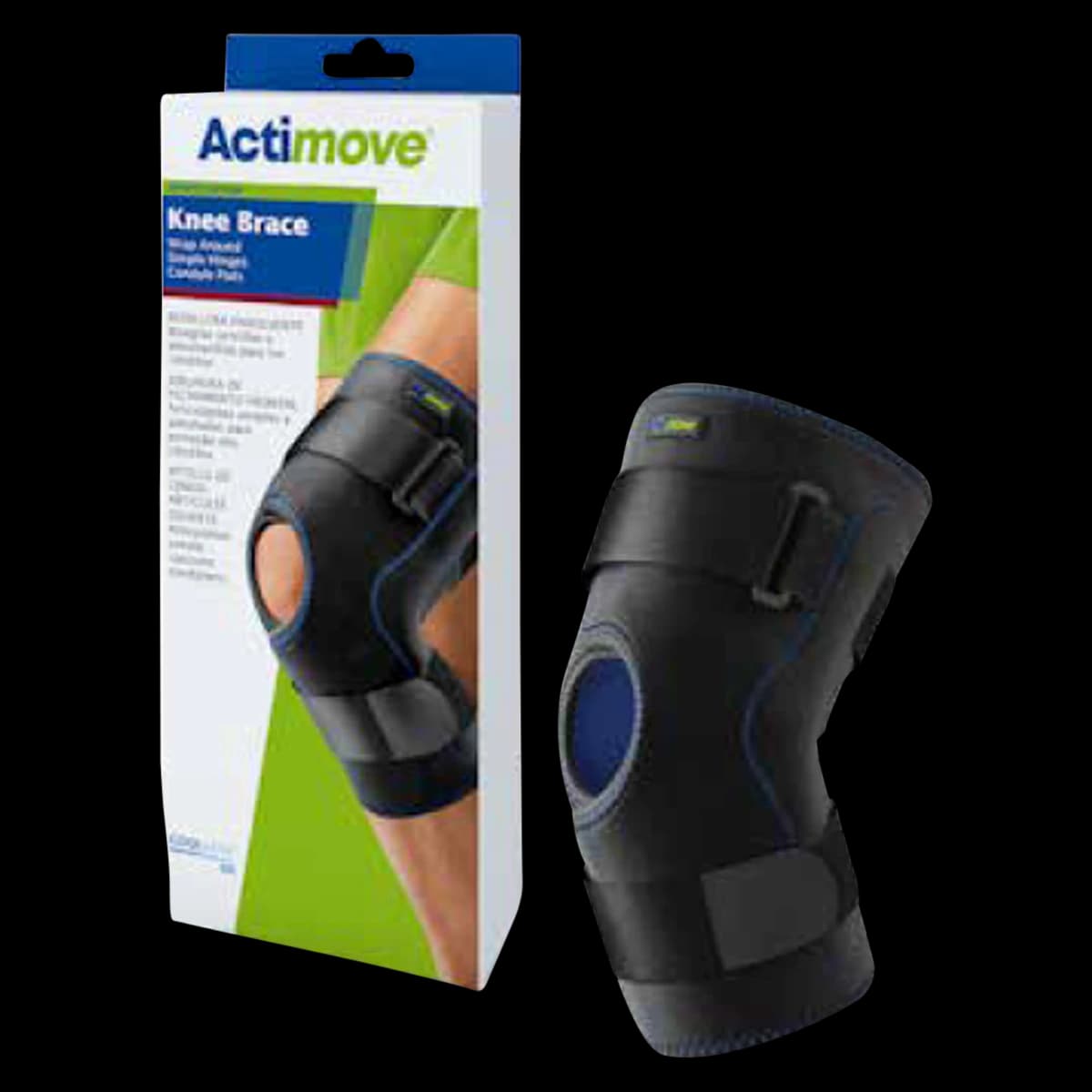 Actimove Wraparound Knee Brace, Adult X-Large, Coolmax Fabric, Fits 23-25.5" - Actimove Knee Brace WrapAround - Image 1