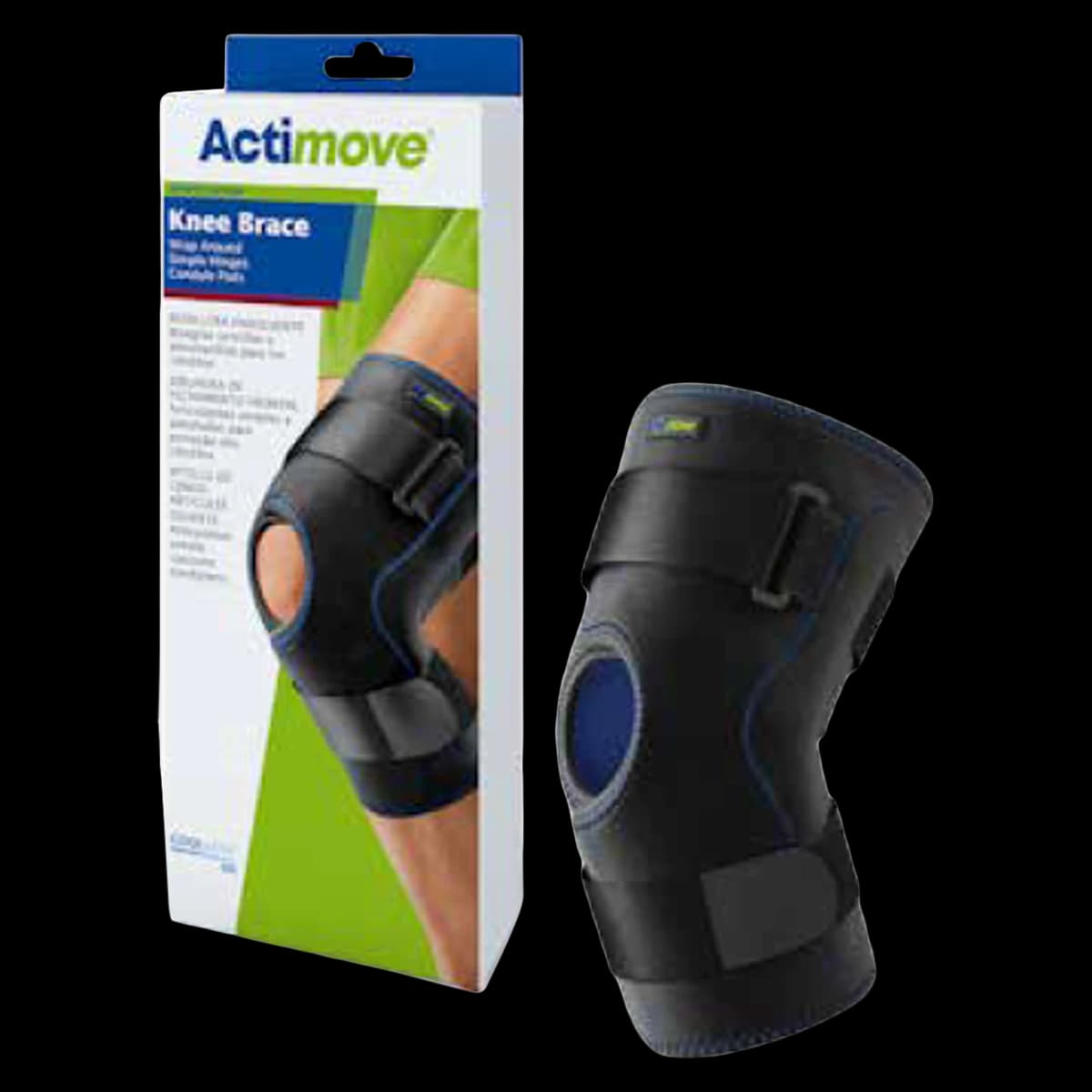 Actimove Wraparound Knee Brace, Adult, 3X-Large, Coolmax Fabric, 23-25.5" - Actimove Knee Brace WrapAround - Image 1
