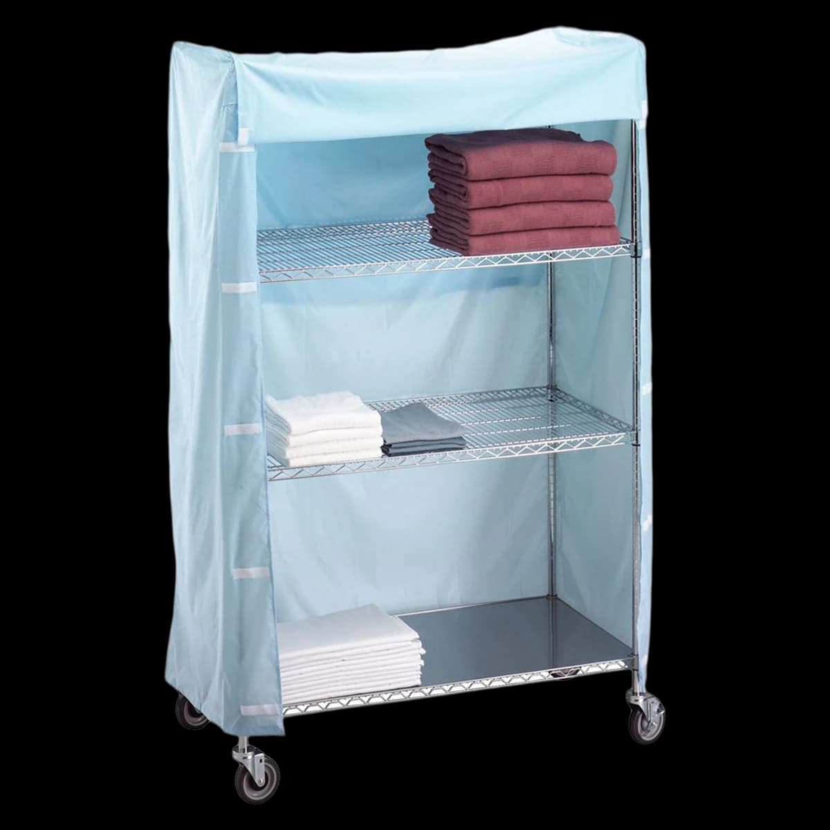 R&B Wire Linen Cart Cover, Nylon, 60" x 18" x 72" - Cover LinenCart 60x18x72"Nylon - Image 1