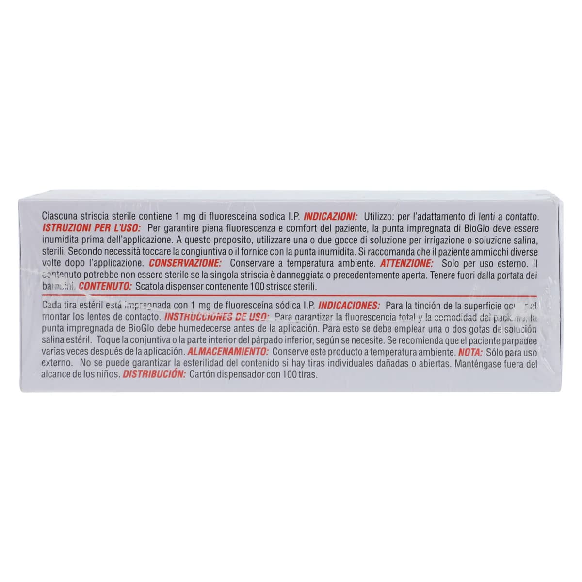 BioGlo Fluorescein Sodium Ophthalmic Strips, 1 mg, Box of 100 thumbnail 5
