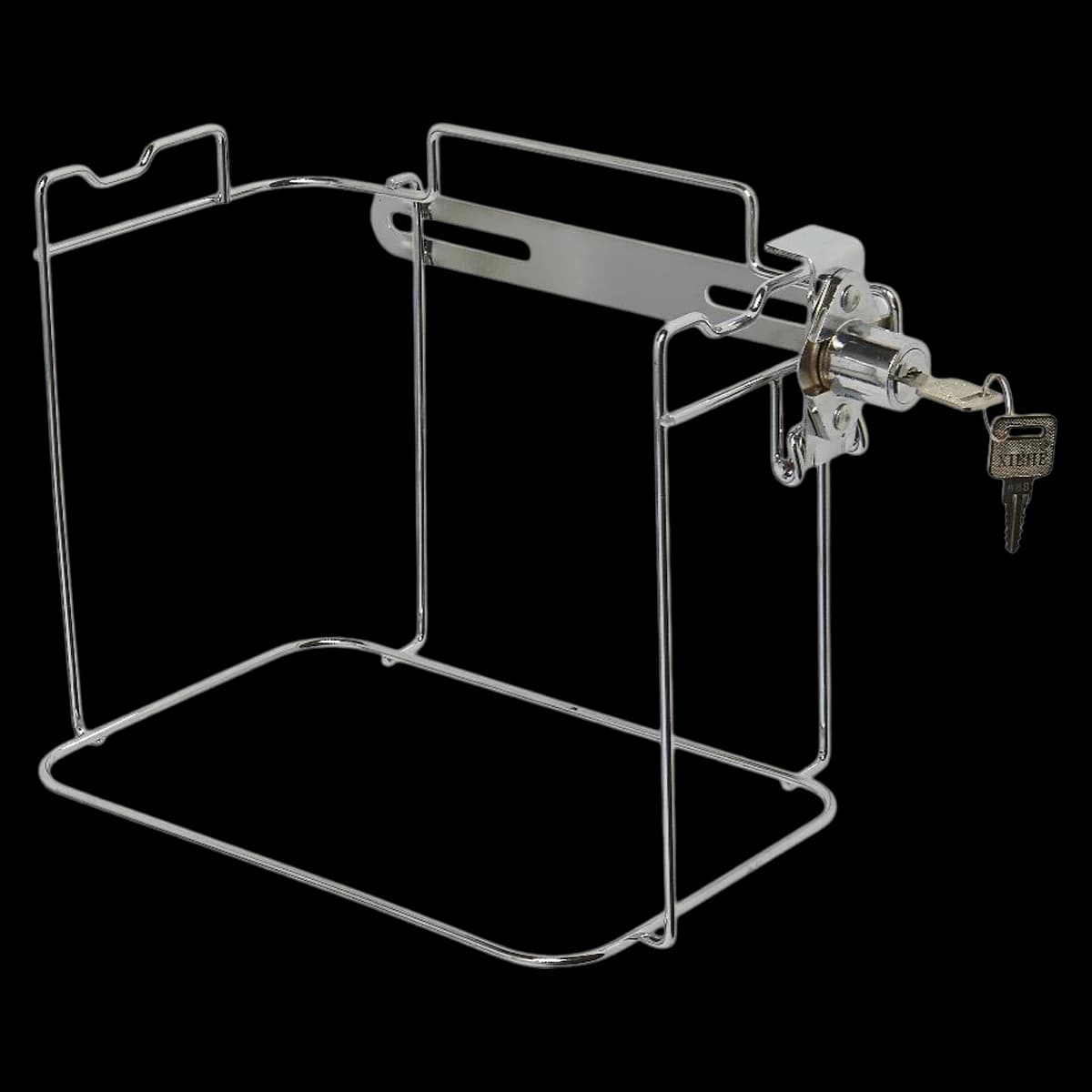 Medline Wall Bracket for Sharps Containers, Locking Metal, 10 x 11 x 5-1/4", with Key, Reusable, 5/Case - Bracket Sharps Container 1-2ga - Image 1