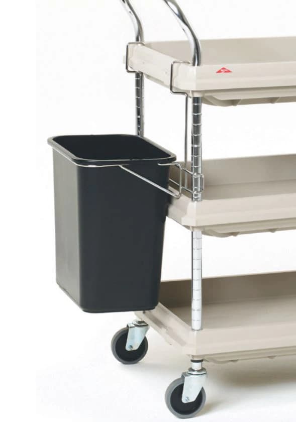 InterMetro Industries Waste Basket with Holder for BC2030 Cart - Basket Waste w/Holder f/BC2030 - Image 1