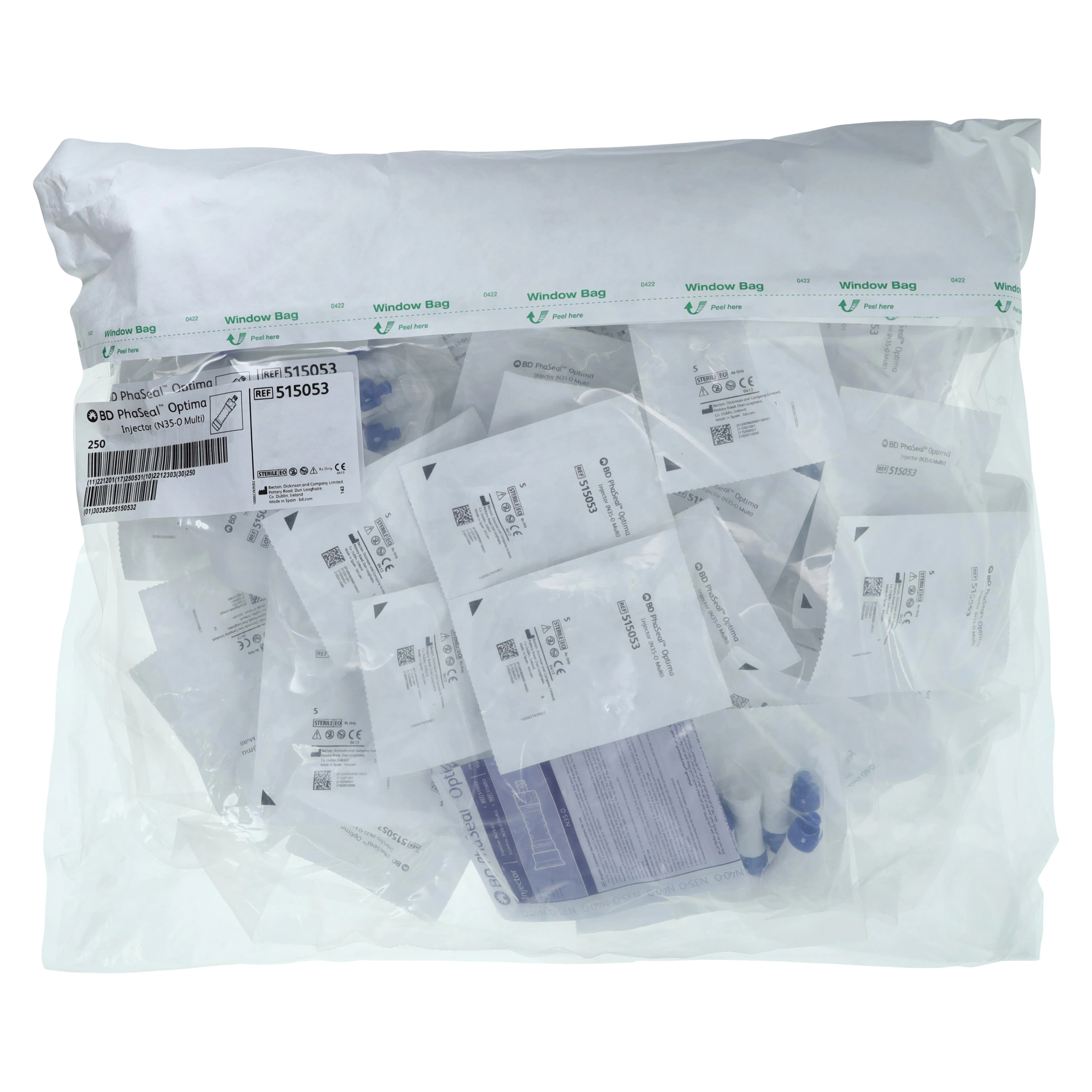 BD Optima Injection N35-O Mult Closed Transfer System Injector, 250/Case - BD Optima Injection N35-O Mult - Image 1