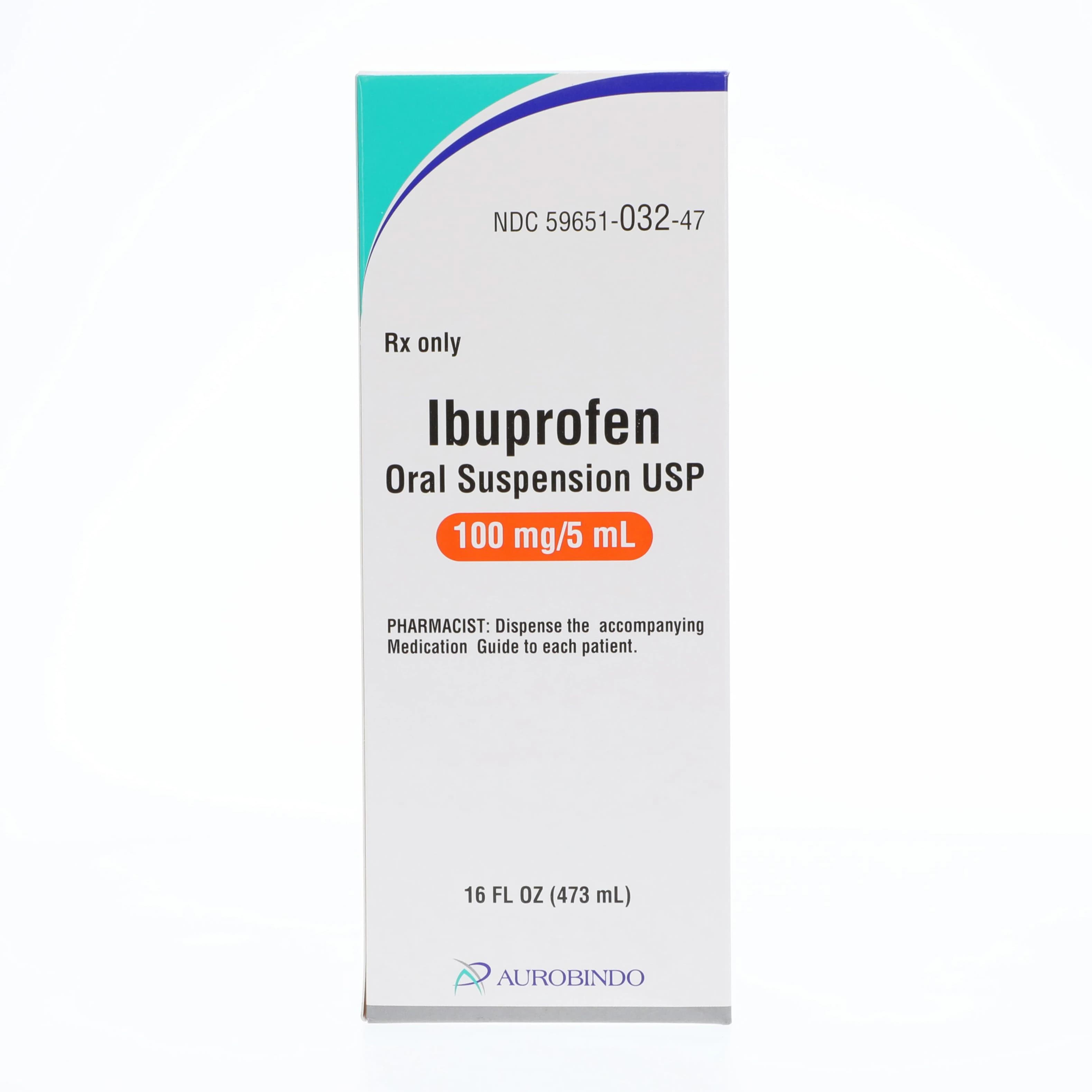 Ibuprofen Oral Suspension 100mg/5mL, Berry Flavor, 473mL Bottle thumbnail 2