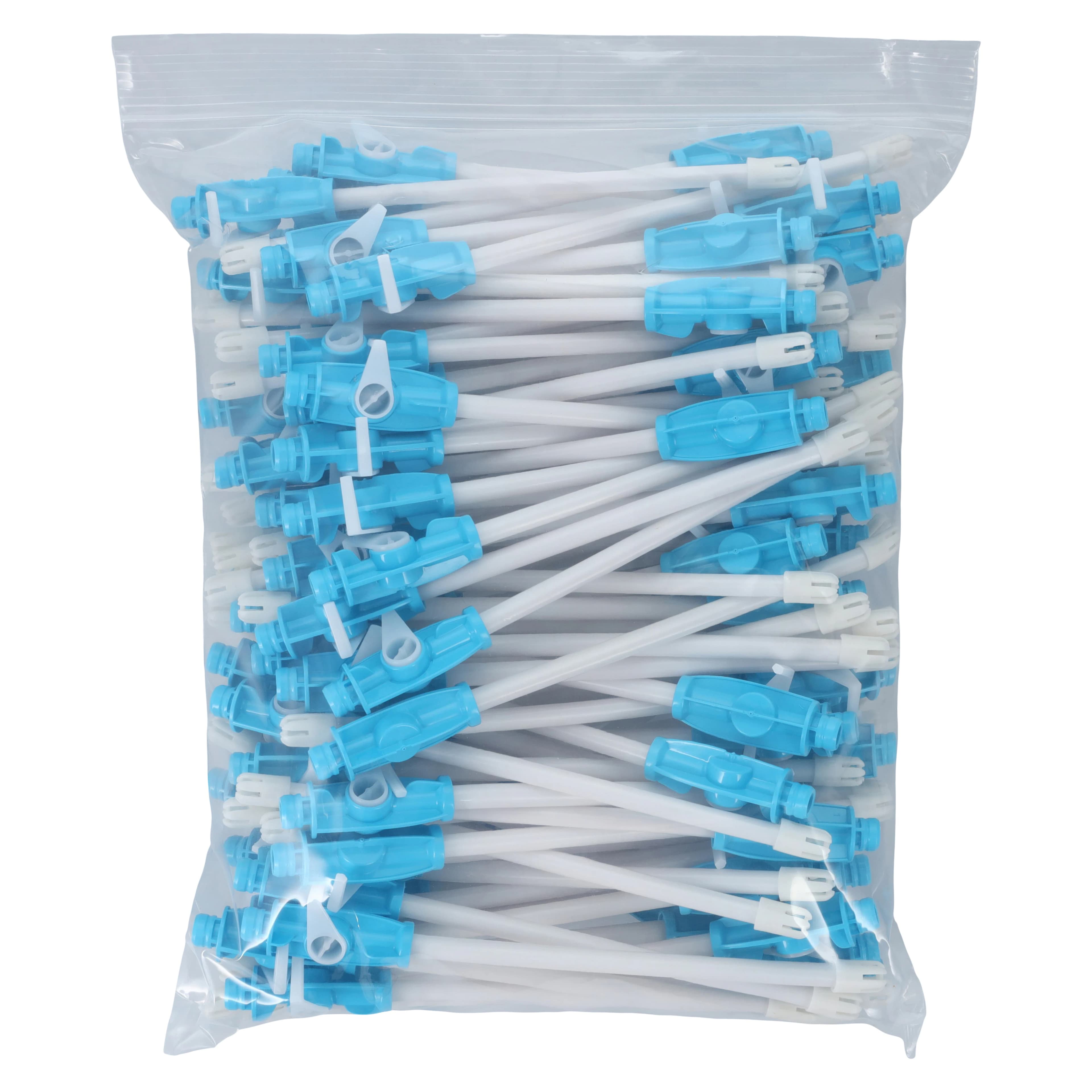 Dove SE Plus Saliva Ejectors with Valve, Disposable, White/Blue Tips, 100/Bag, AS2001-BL thumbnail 5