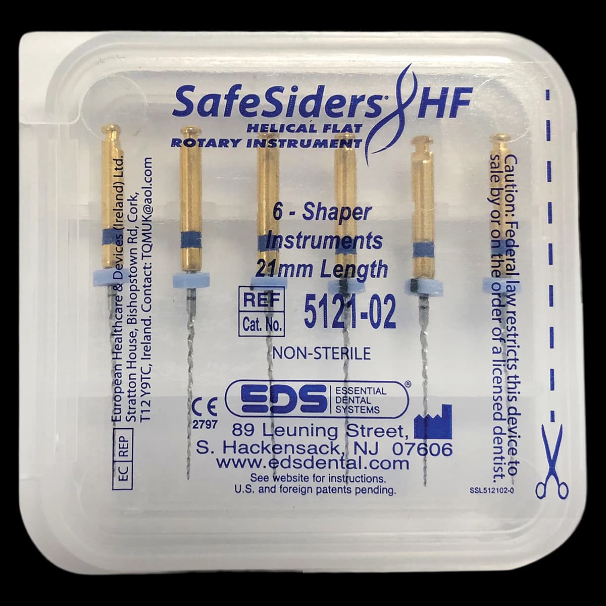 SafeSider HF Shaper 21mm Size 30 .02 Taper, 6/Pk (5121-02) - SafeSider HF Shaper 21mm 6/Pk - Image 1