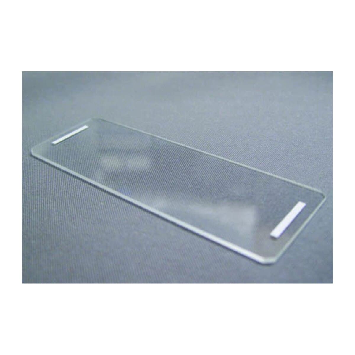 Azer Scientific Hematology Analyzer Slides, Two White Space Bars, Clipped Corners, 75x25x1mm, 1440/Case thumbnail 2