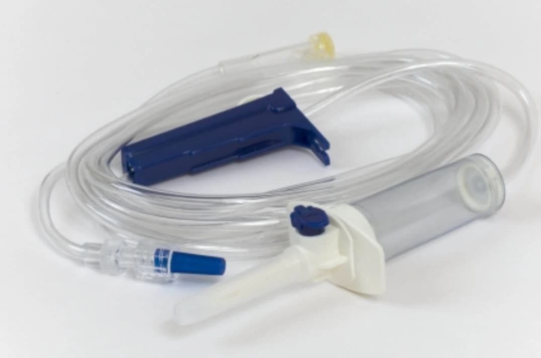Truecare Biomedix Administration Set IV Male LL, Y-Injection Site, 92", 20 Drop/mL, 15 Micron Filter, DEHP-Free, 50/Bx - Administration Set IV Male LL - Image 1