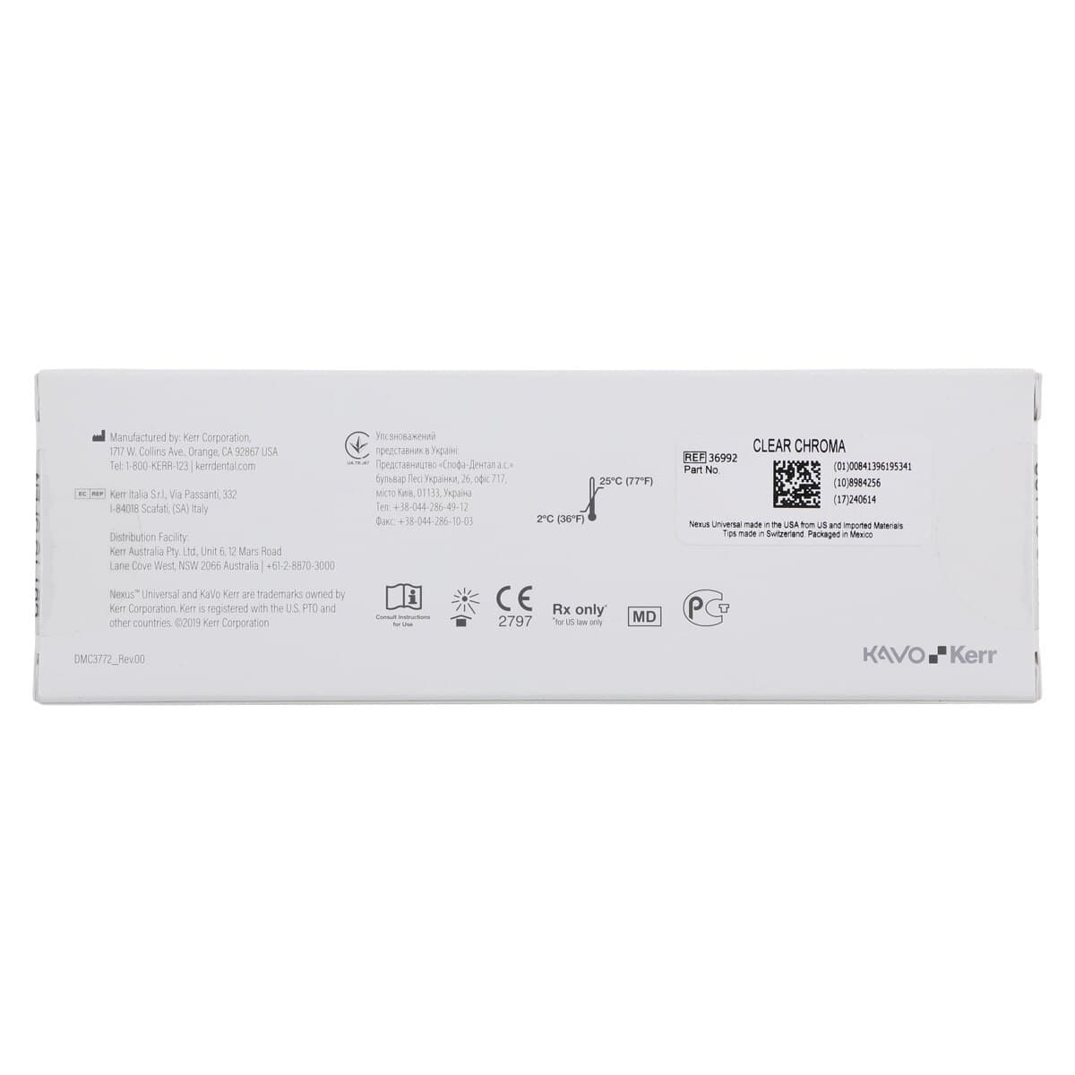 Kerr Nexus Universal Clear with Chroma Refill Kit, 2 x 5g Double Syringes, #36992 thumbnail 4