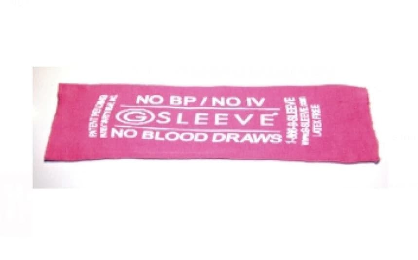 G-Sleeve Alert Sleeve, Adult Women's, Pink, Breathable, Non-Sterile, Disposable, 100/Box - Garment G-Sleeve Alert No BD - Image 1