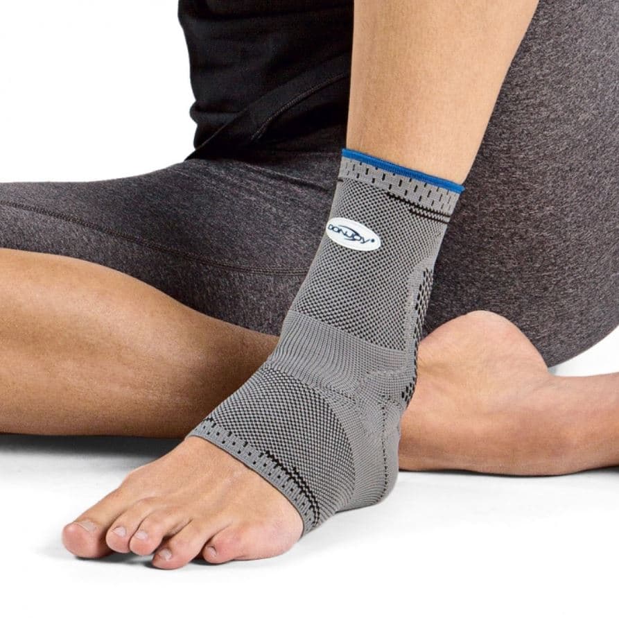 DJO MalleoForce Compression Sleeve Ankle, Adult, Size 3 Medium, Elastic/Knit, 8.25x9" - Support Ankle Malleoforce - Image 1