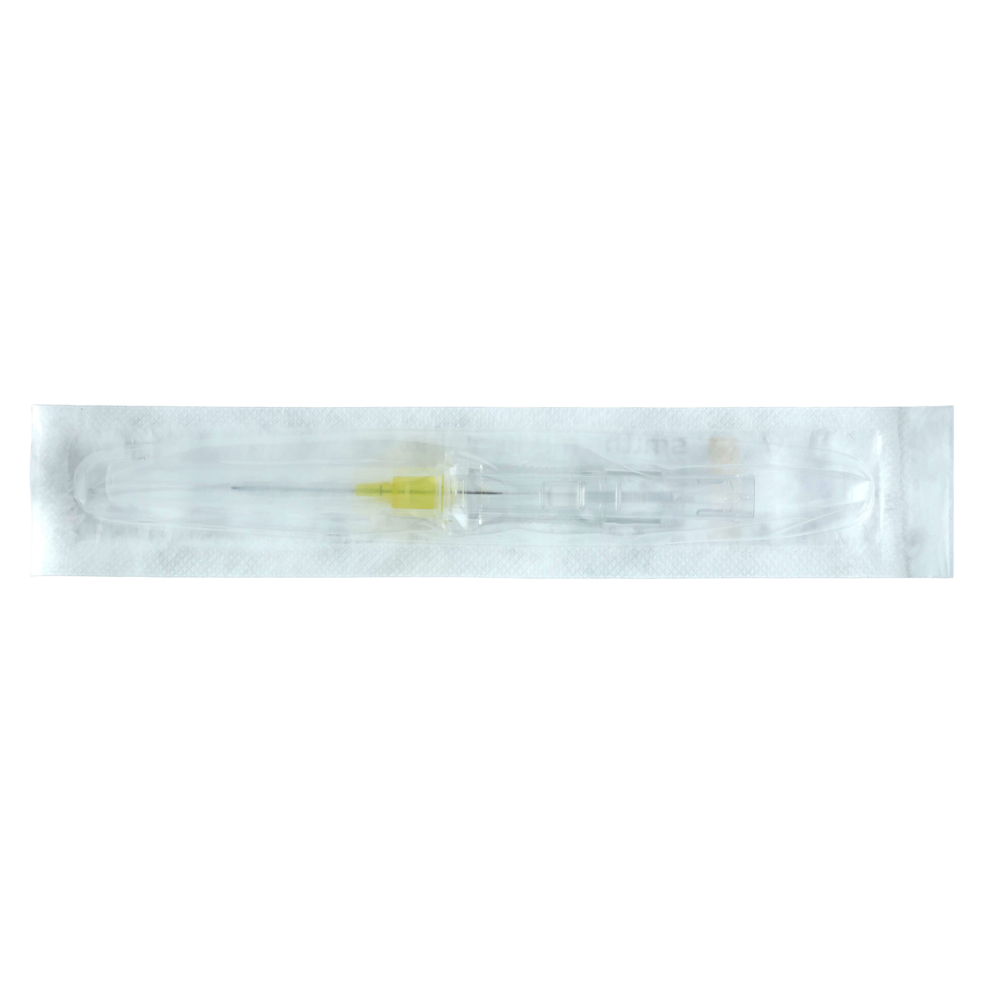 ICU Medical Protectiv IV Catheter, 24 Gauge, 3/4", Sterile, Yellow, Safety, Radiopaque, 50/Box thumbnail 3