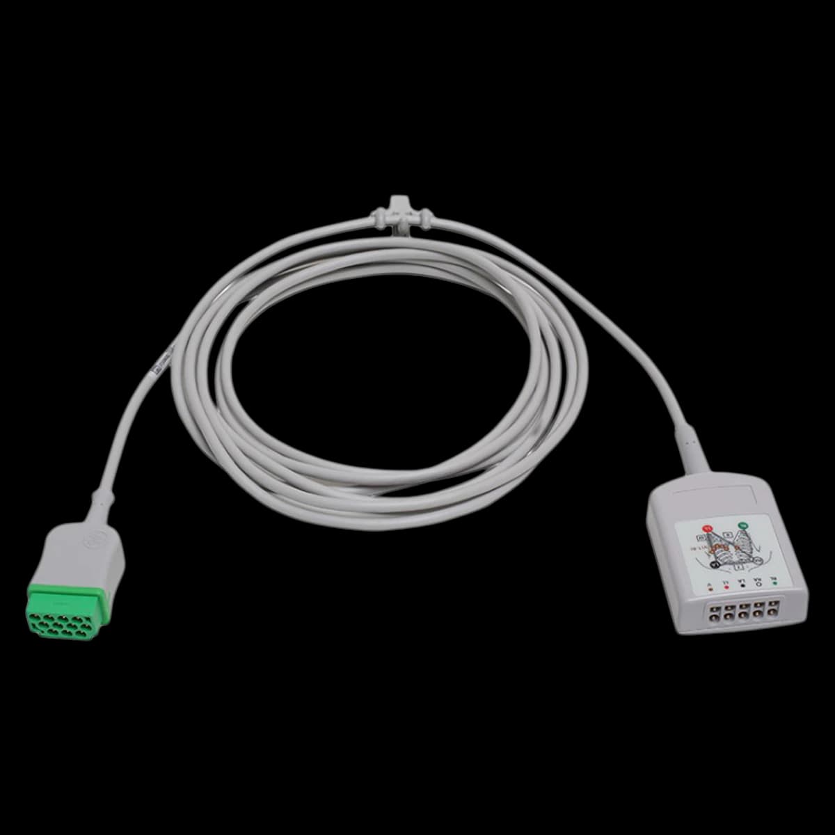 GE ECG Trunk Cable, AHA 3/5 Lead, ESU, for Patient Monitor - Trunk Cable ECG AHA 3/5 Ld ESU - Image 1