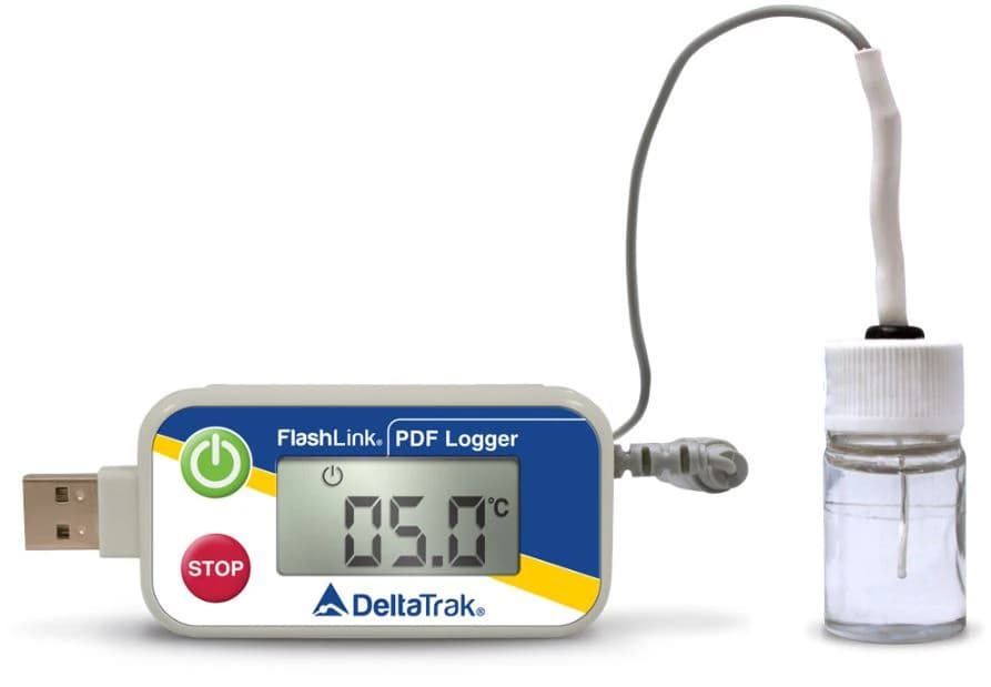 DeltaTrak FlashLink USB/PDF Data Logger, -50°C to 70°C, Each - USB PDF Data Logger Ref - Image 1